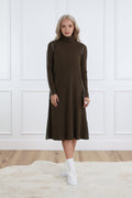 Basic Rib Turtleneck Dress