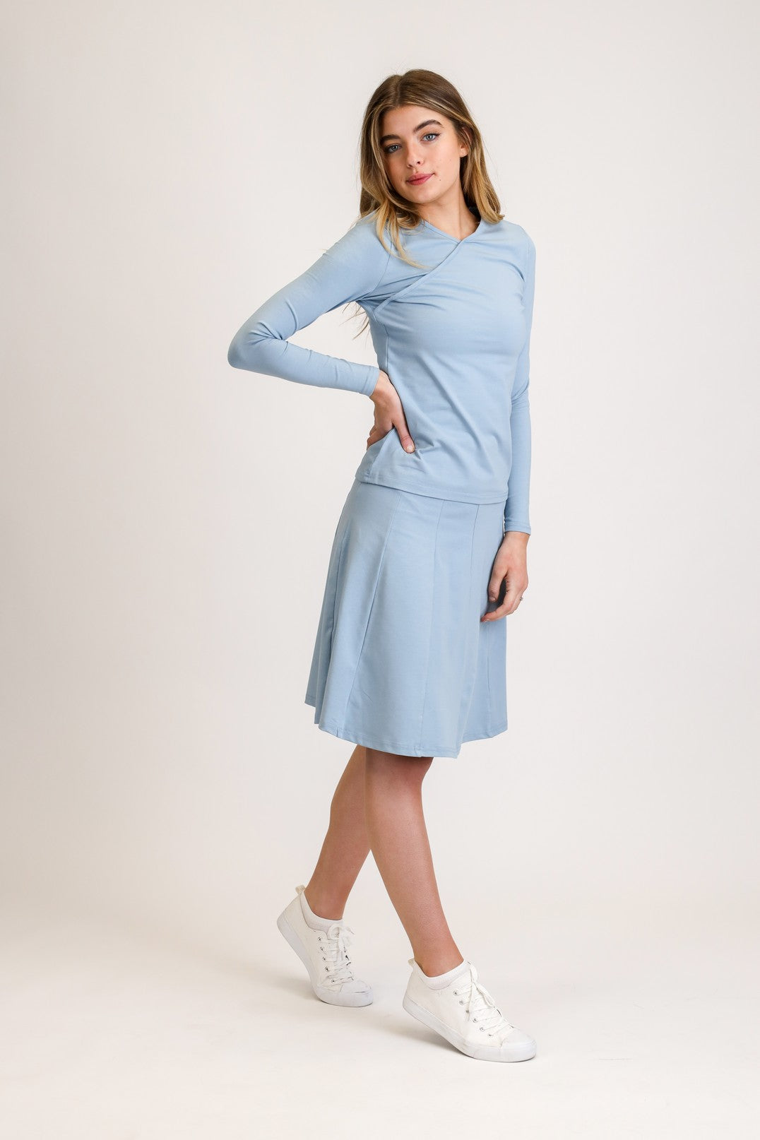 Jersey Panel Skirt