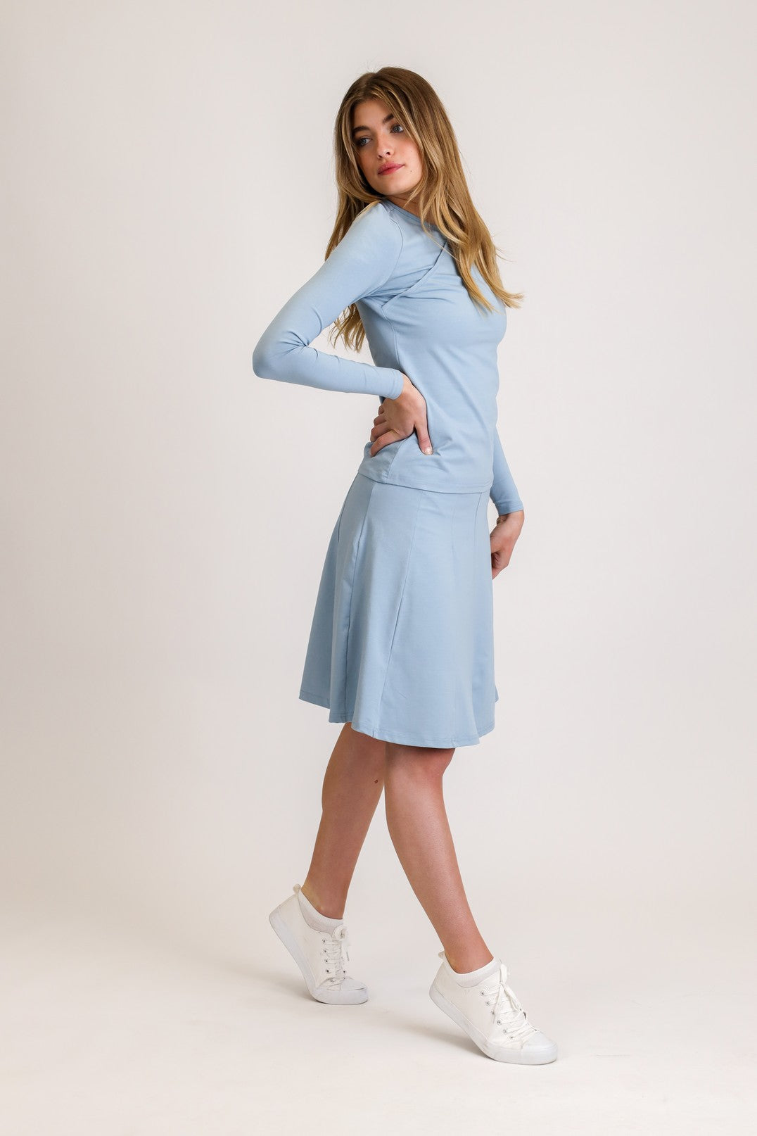 Jersey Panel Skirt