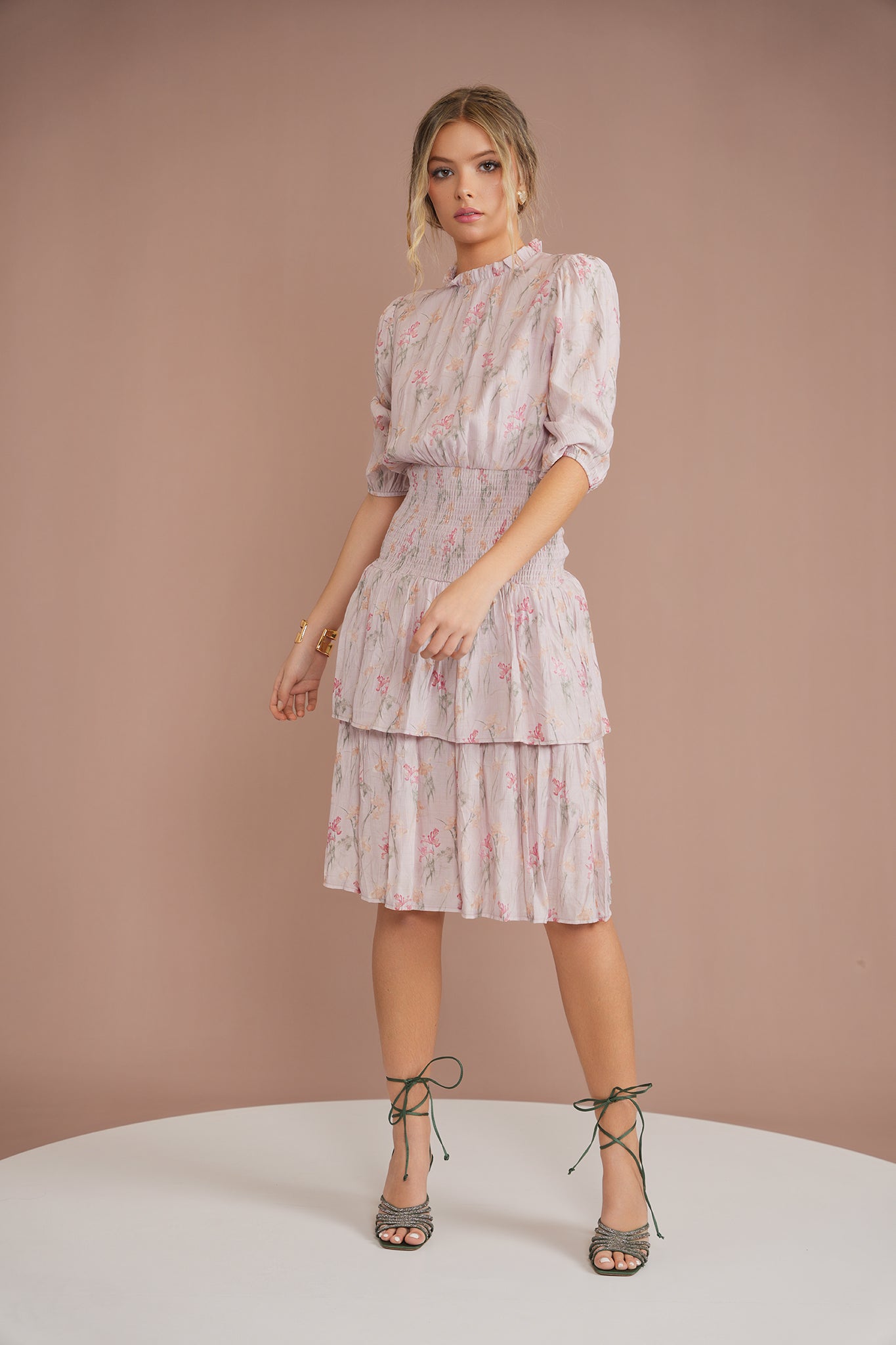 Waisted Layered Dress