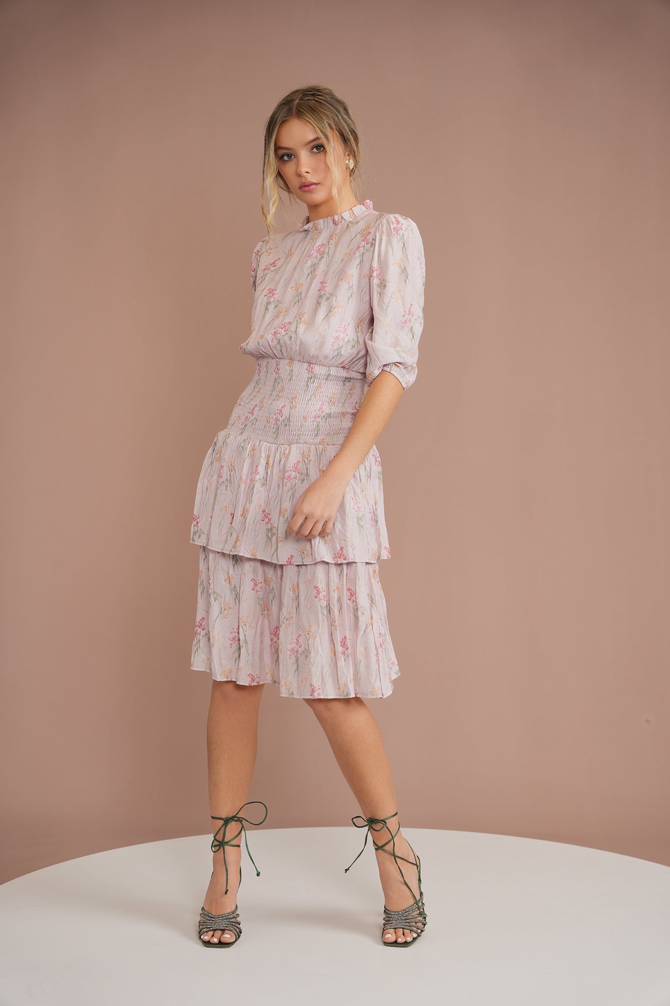 Waisted Layered Dress