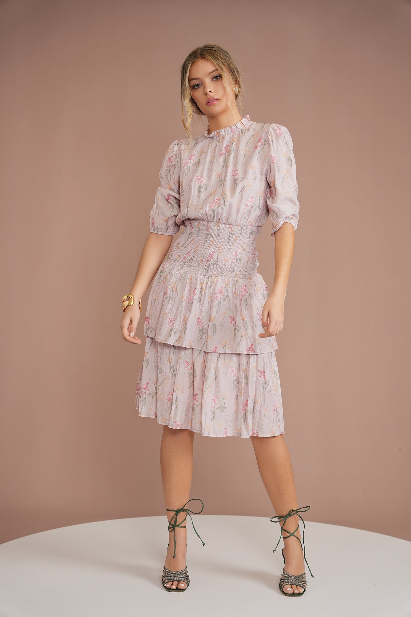 Waisted Layered Dress