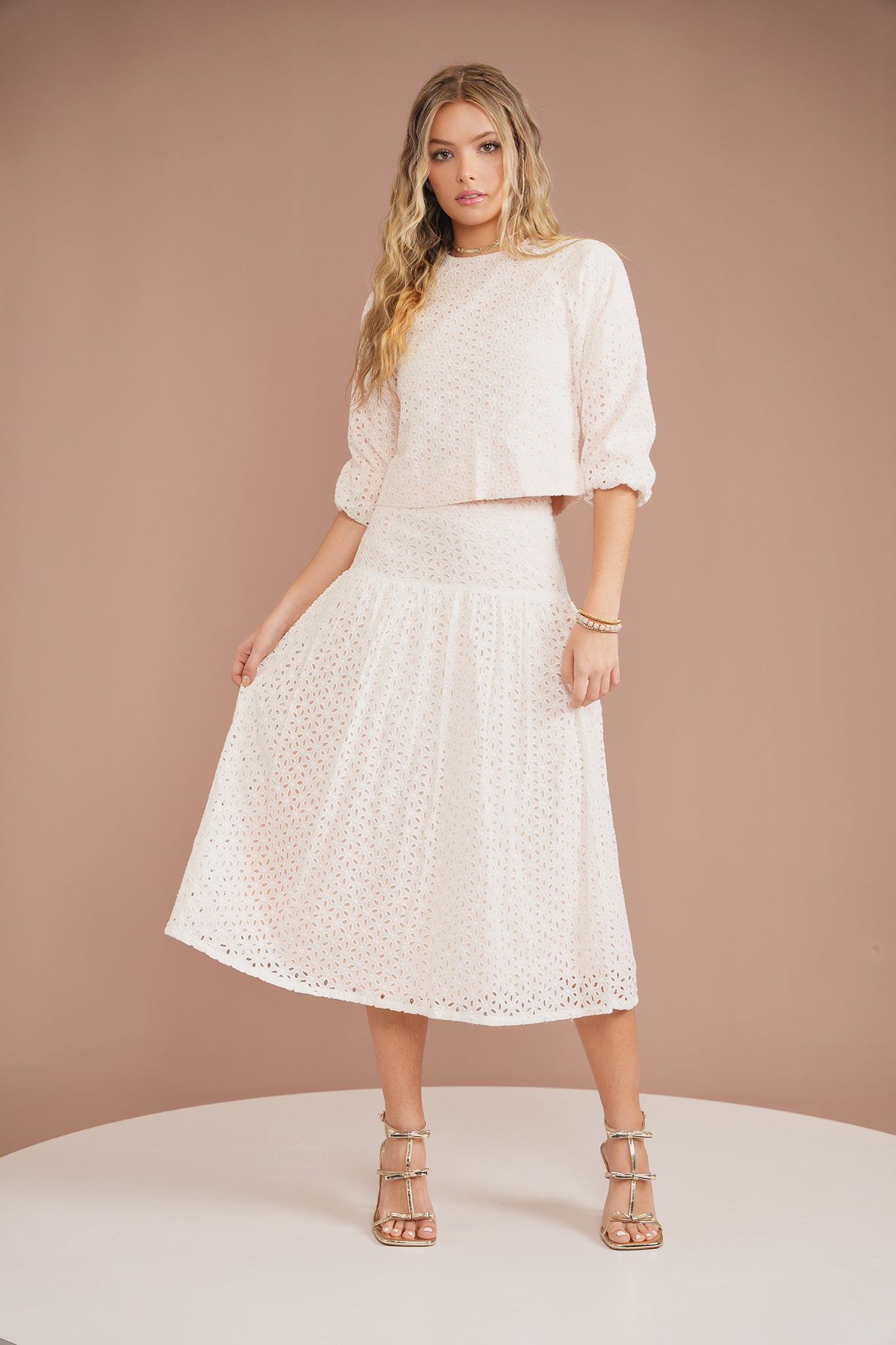 Eyelet Skirt