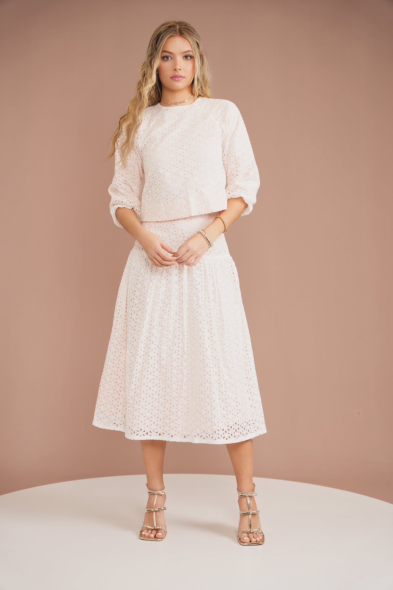Eyelet Skirt
