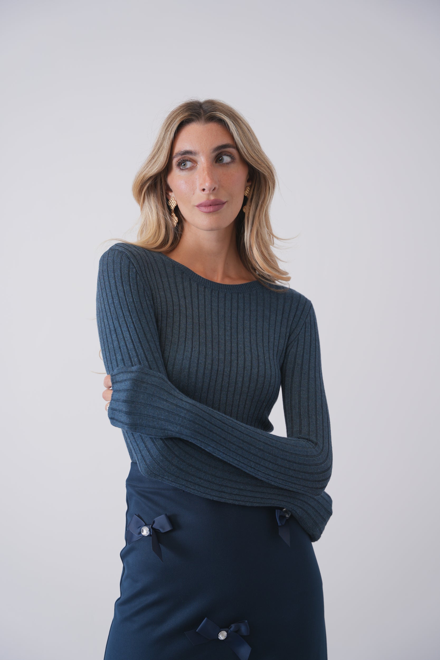 Basic Soft Knit Crew Neck