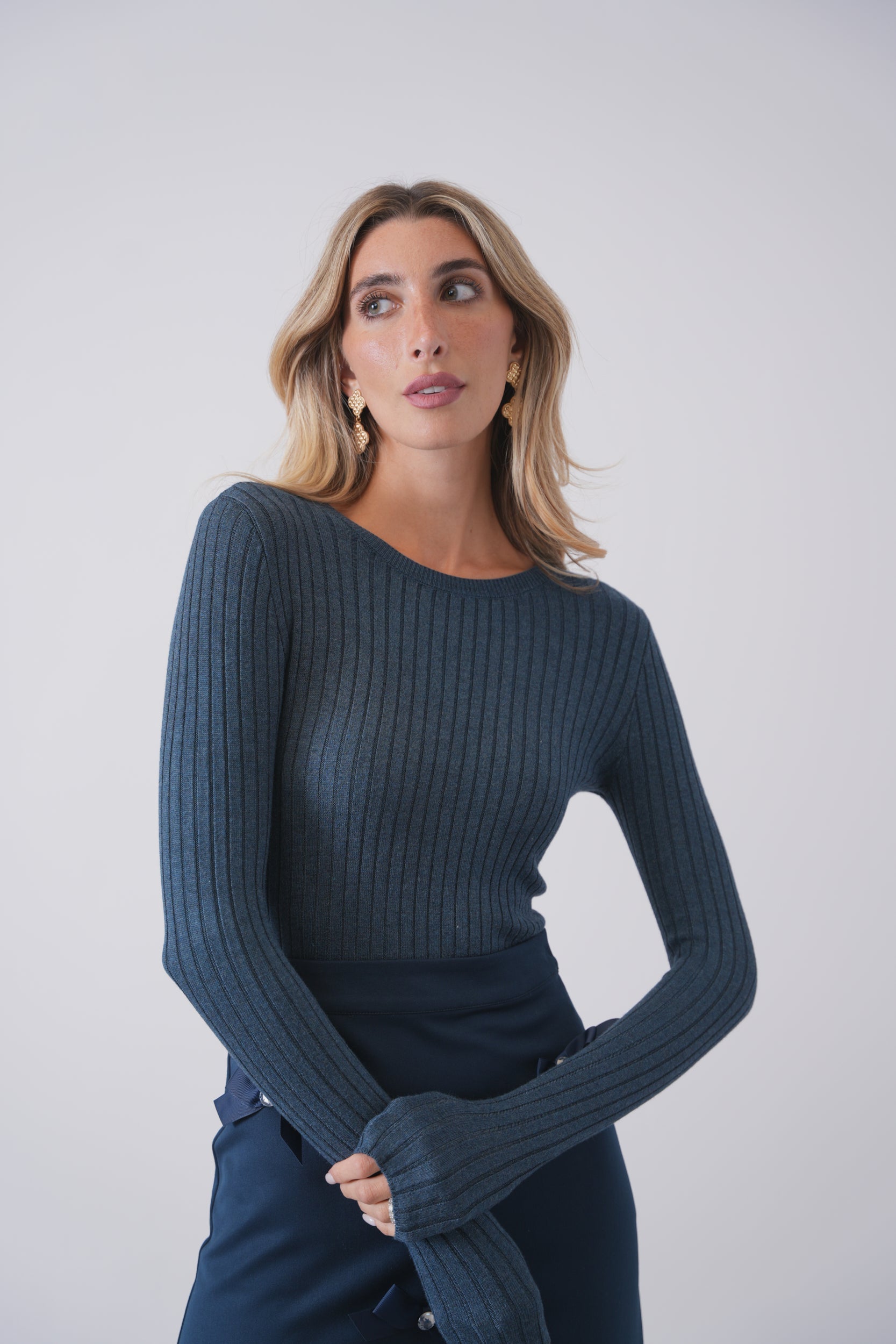 Basic Soft Knit Crew Neck