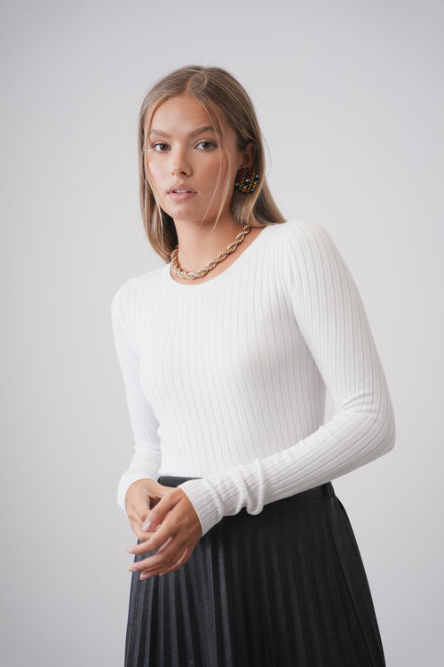 Basic Soft Knit Crew Neck