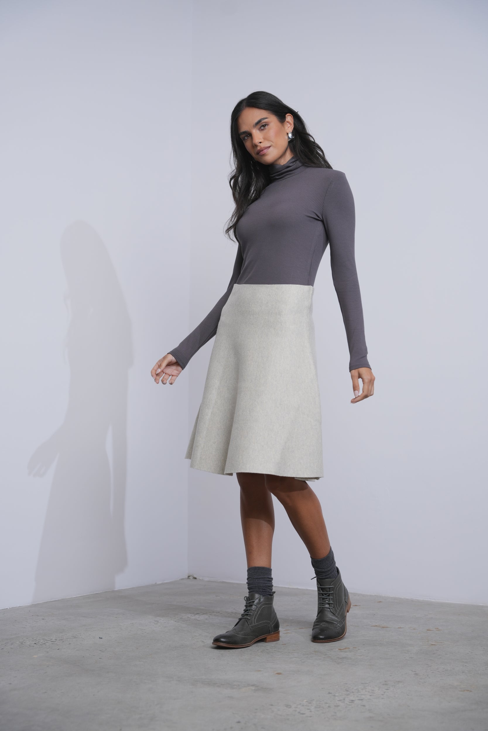 Basic Knit Skirt 23"