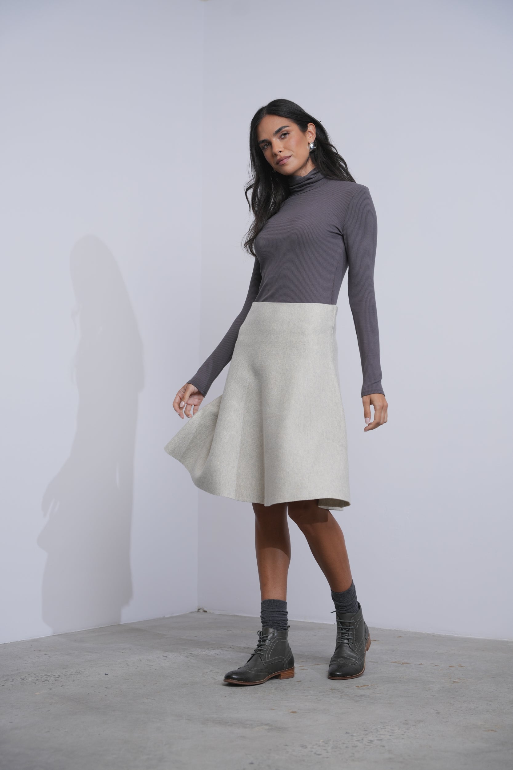 Basic Knit Skirt 23"