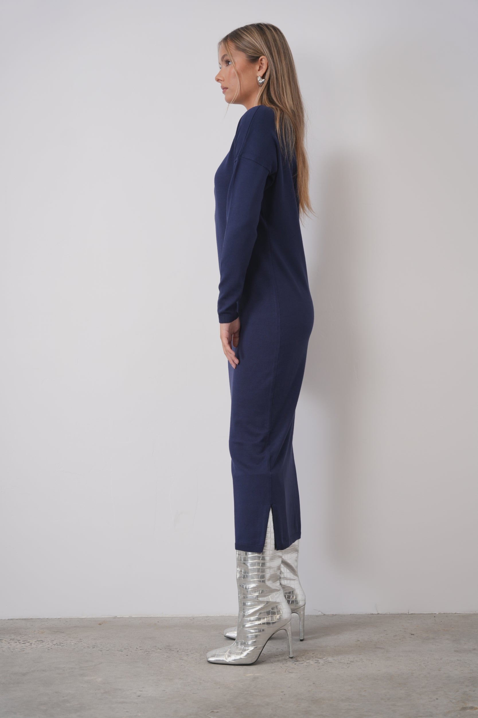 Dolman Sleeve Soft Knit Dress