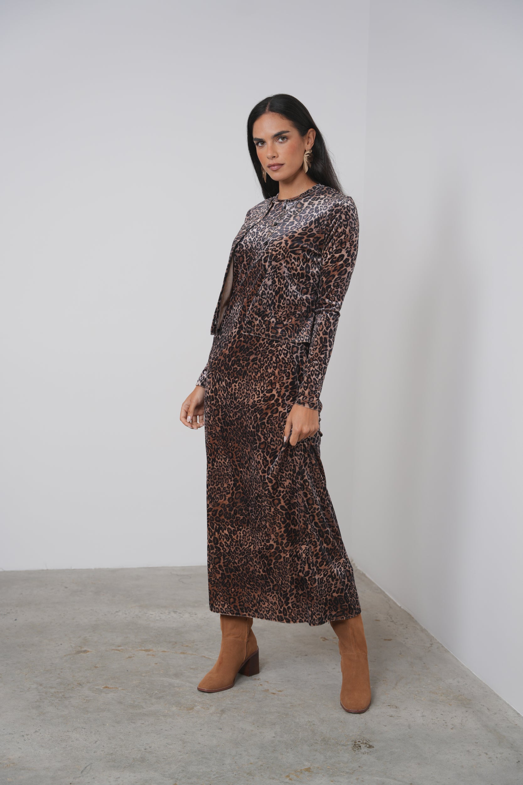 Velour Sleeveless Dress