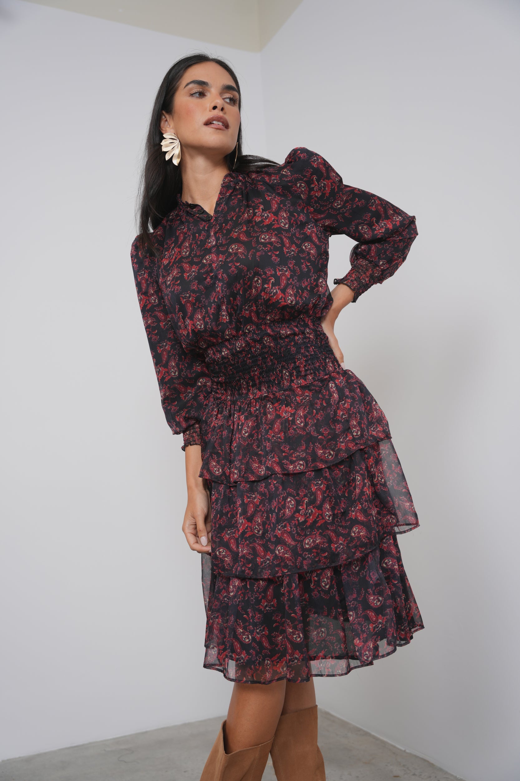 Smocked Waisted Dress