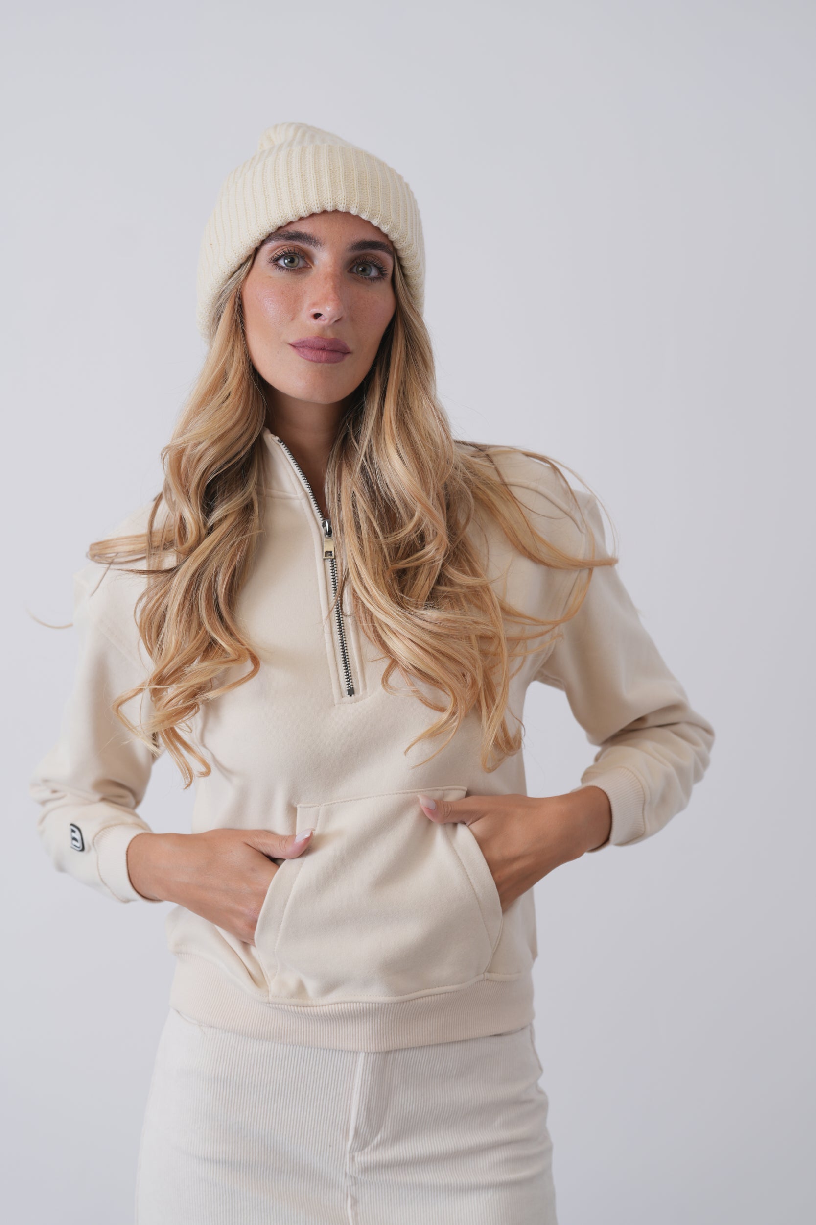 Half Zip Pocket Sweatshirt