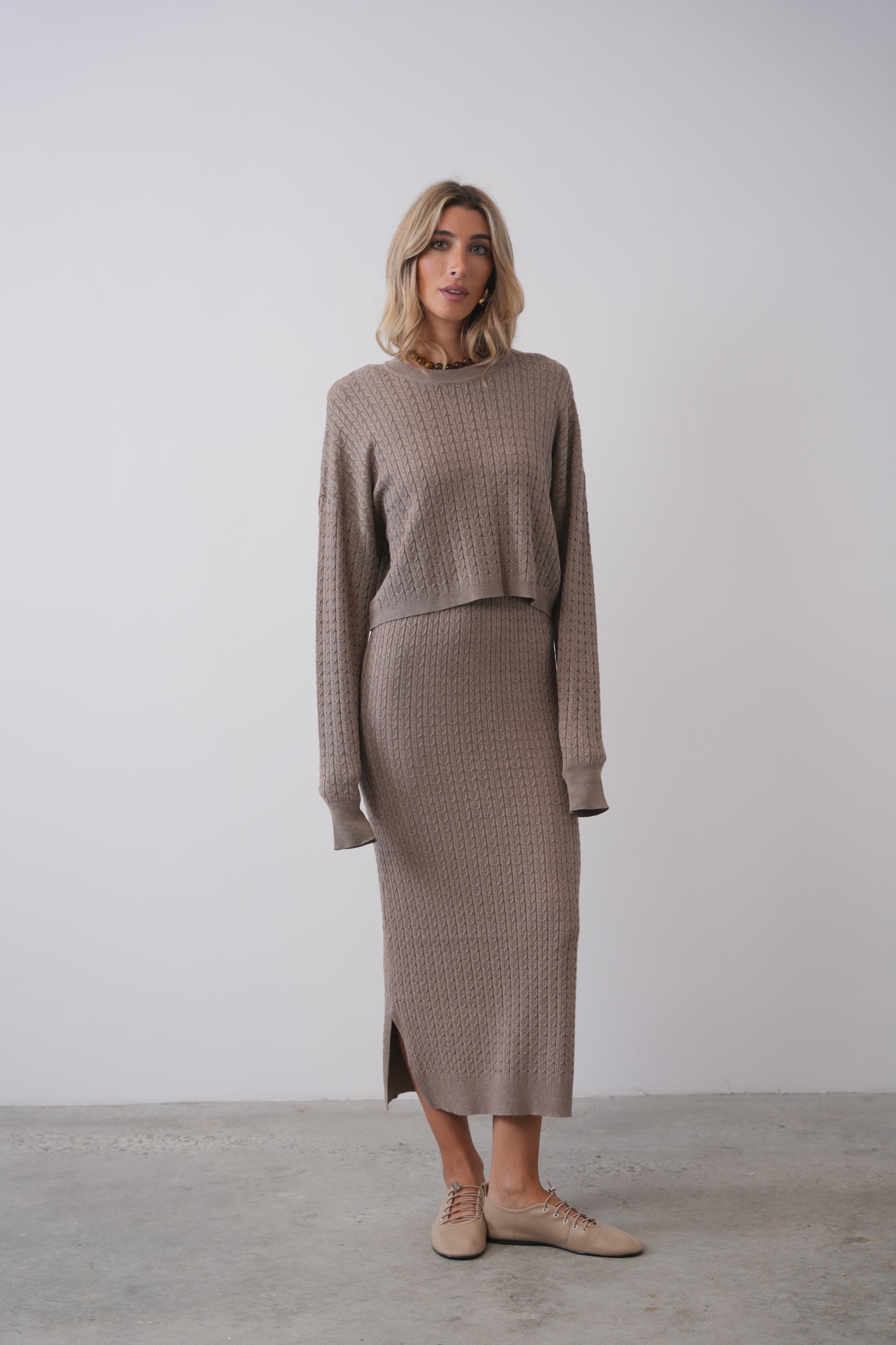 Basic Cable Knit Top