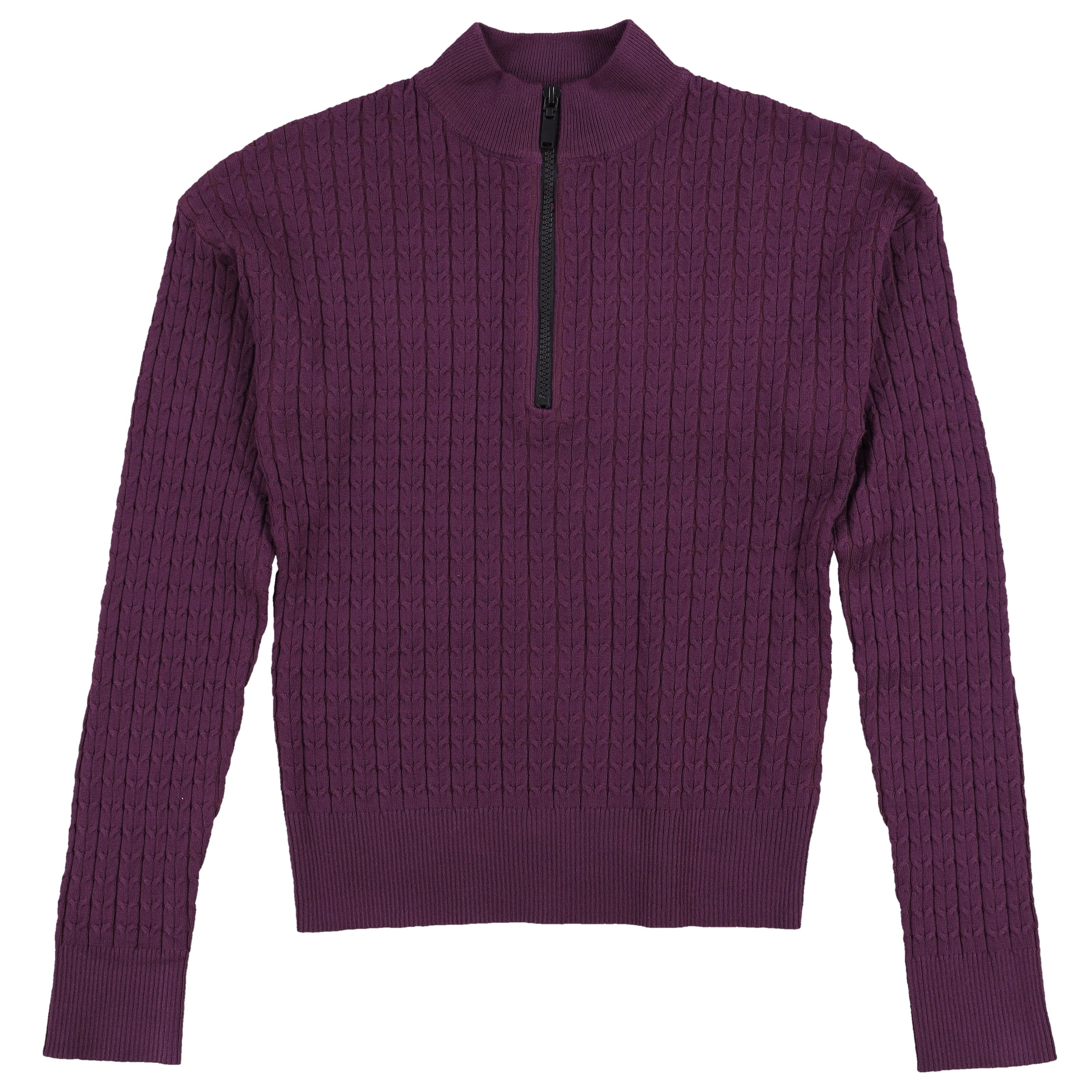 Cable Knit Half Zip Sweater