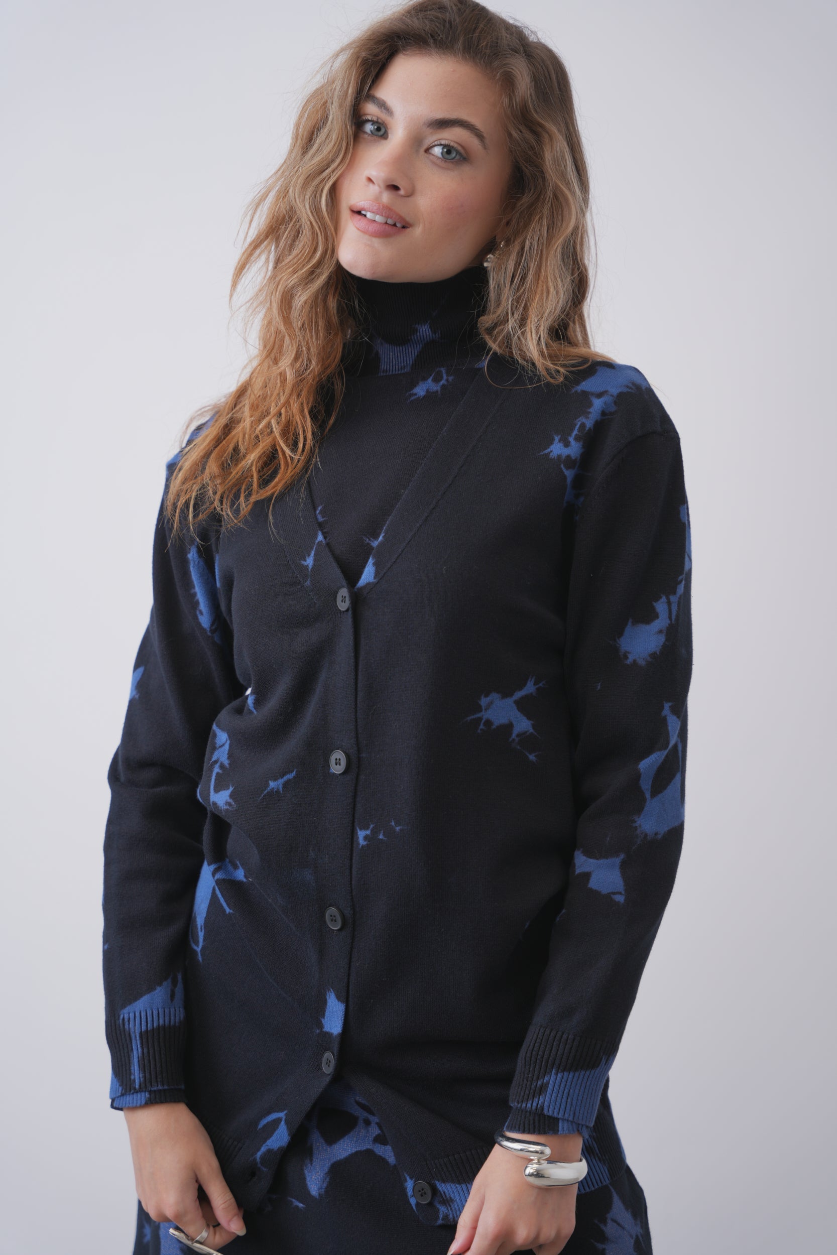 Knit Tie Dye Cardigan