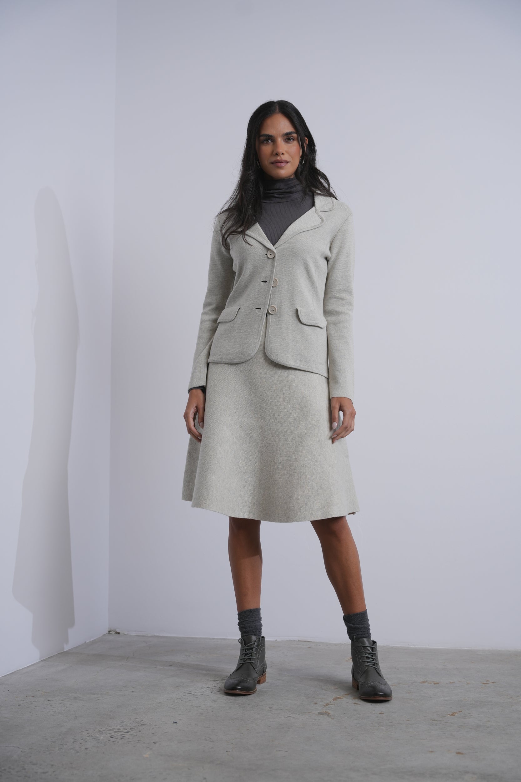 Basic Knit Skirt 23"