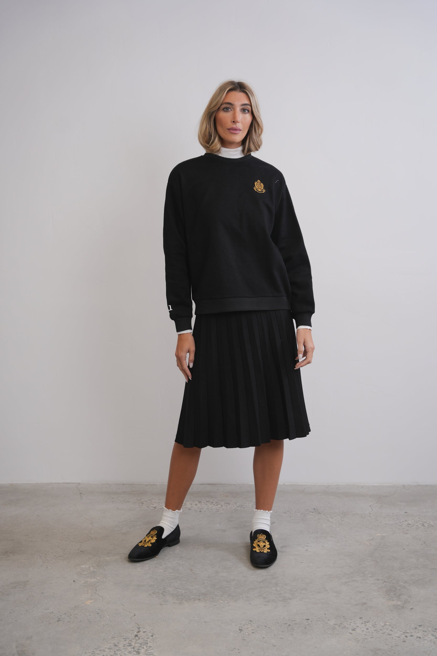 Knit Pleated Skirt 26"