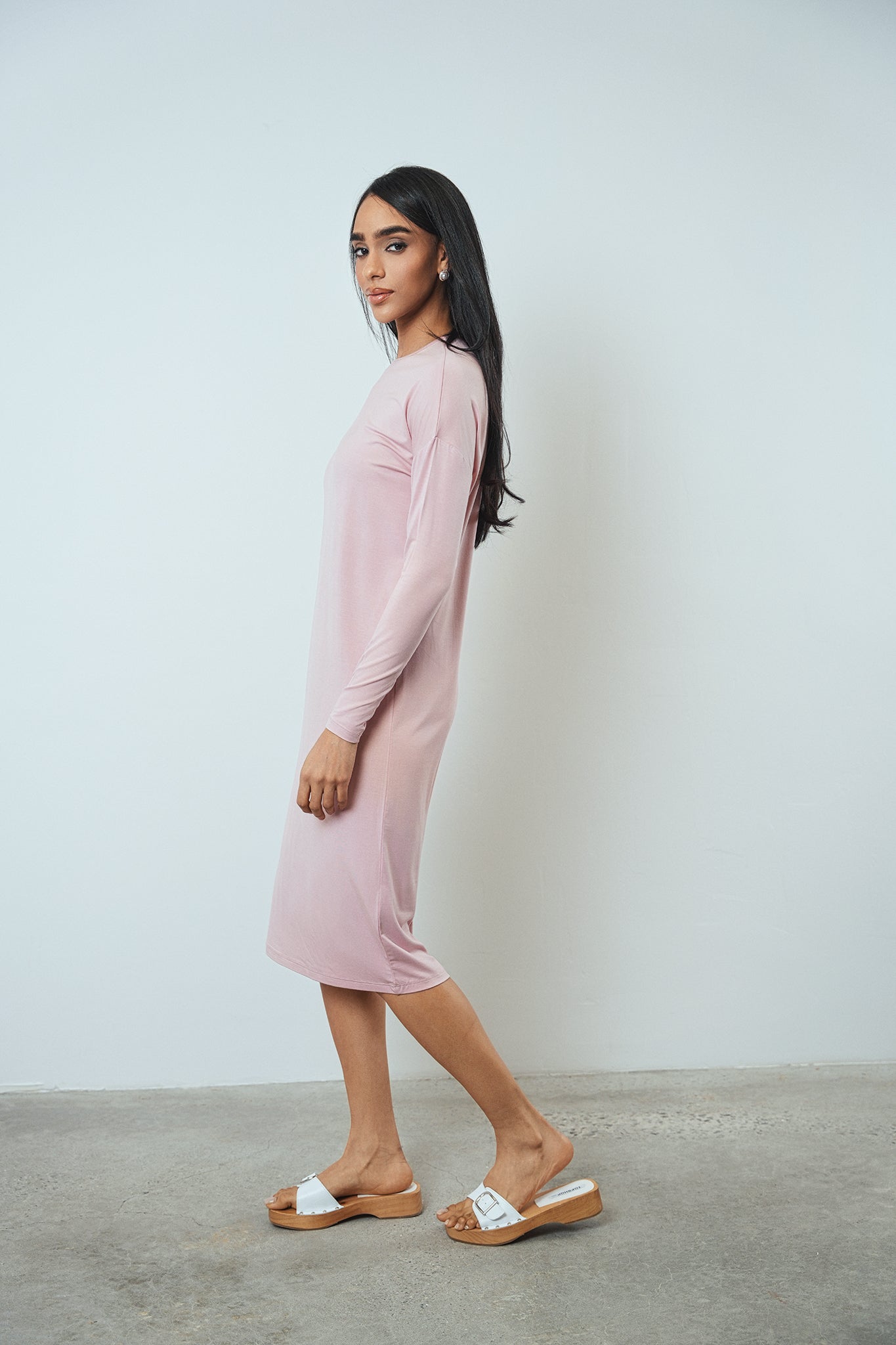 Knee Length Dolman Dress