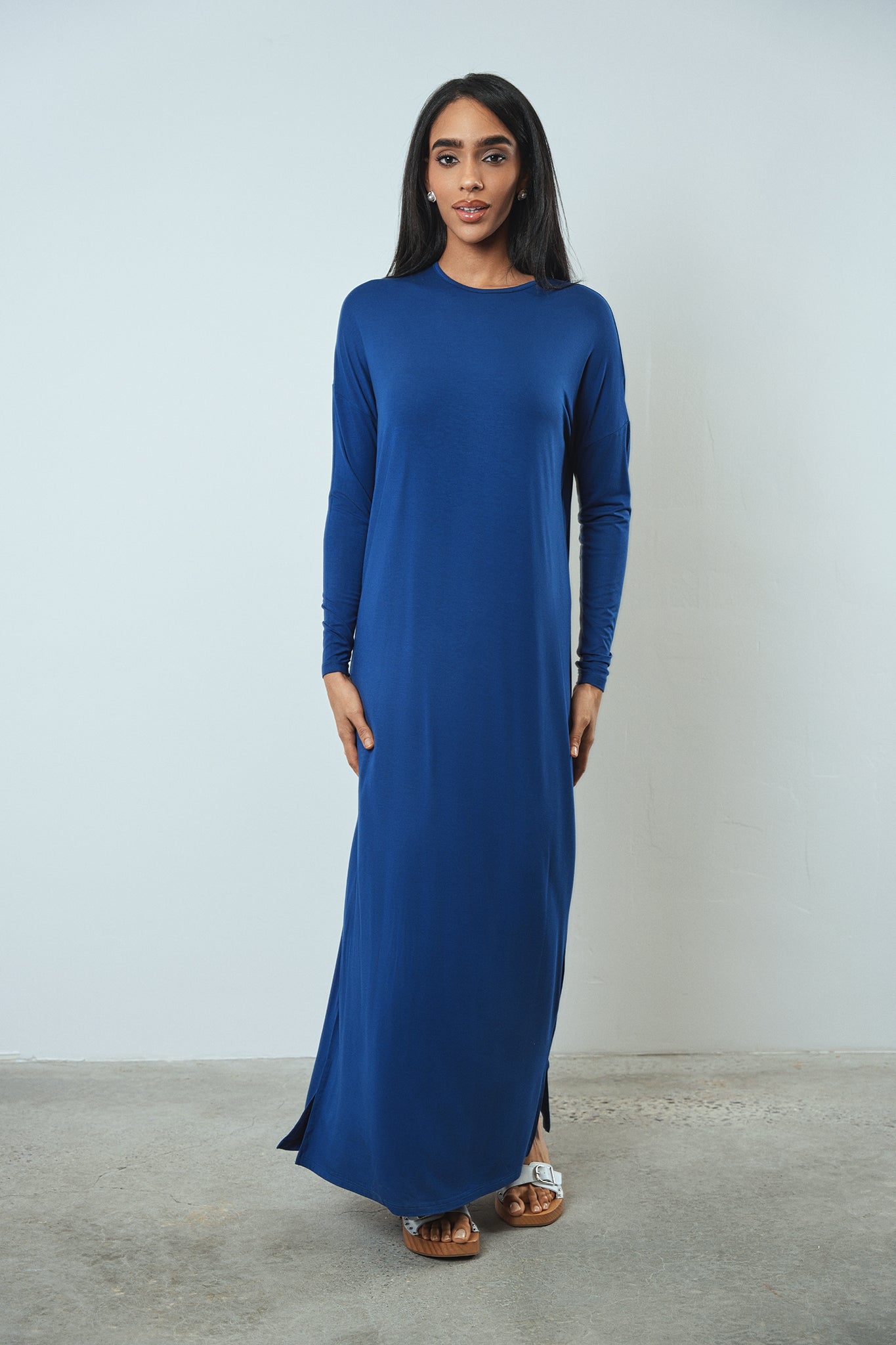 Maxi Length Dolman Dress