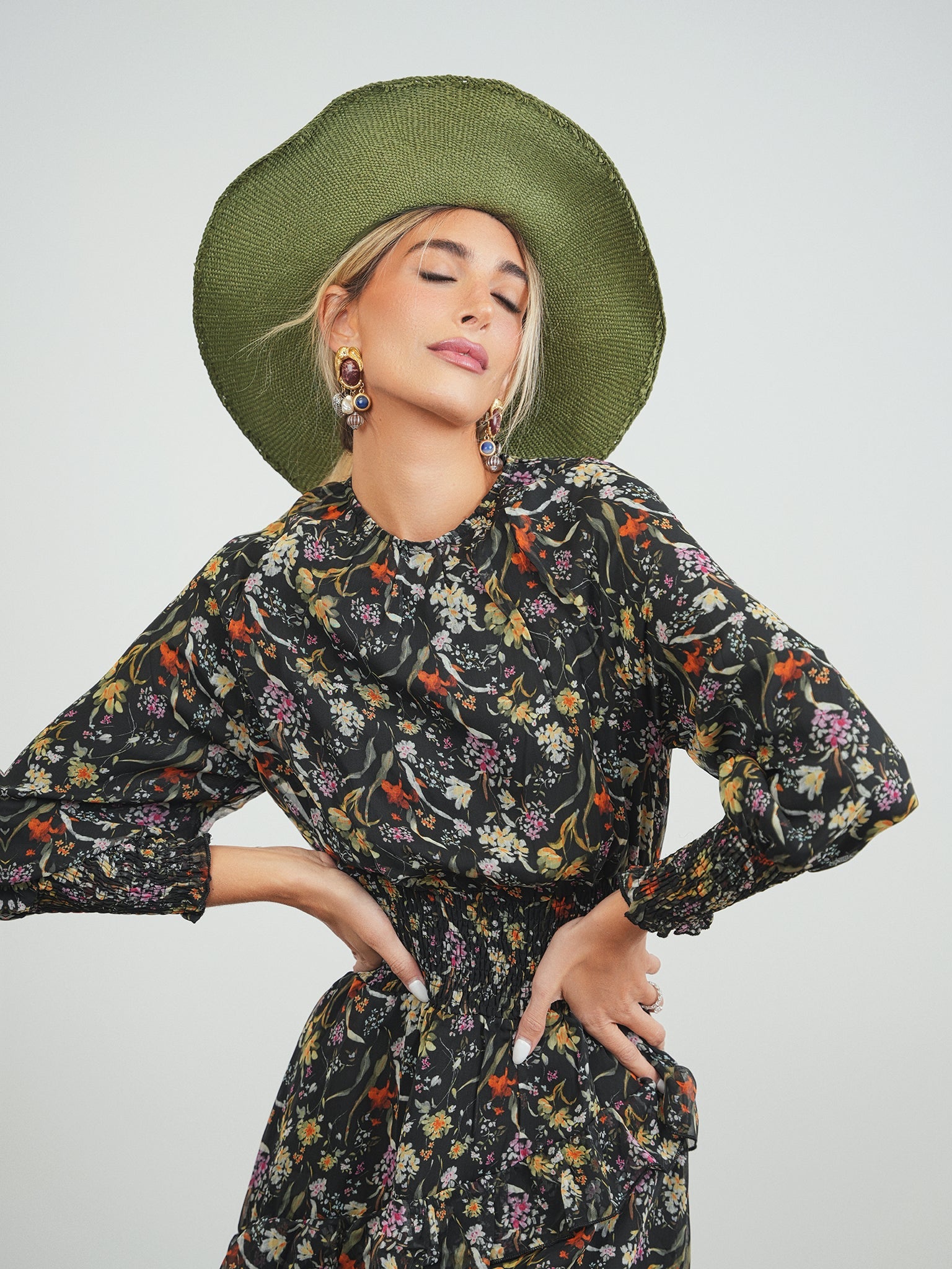 High-Low Smocked Waist Dress