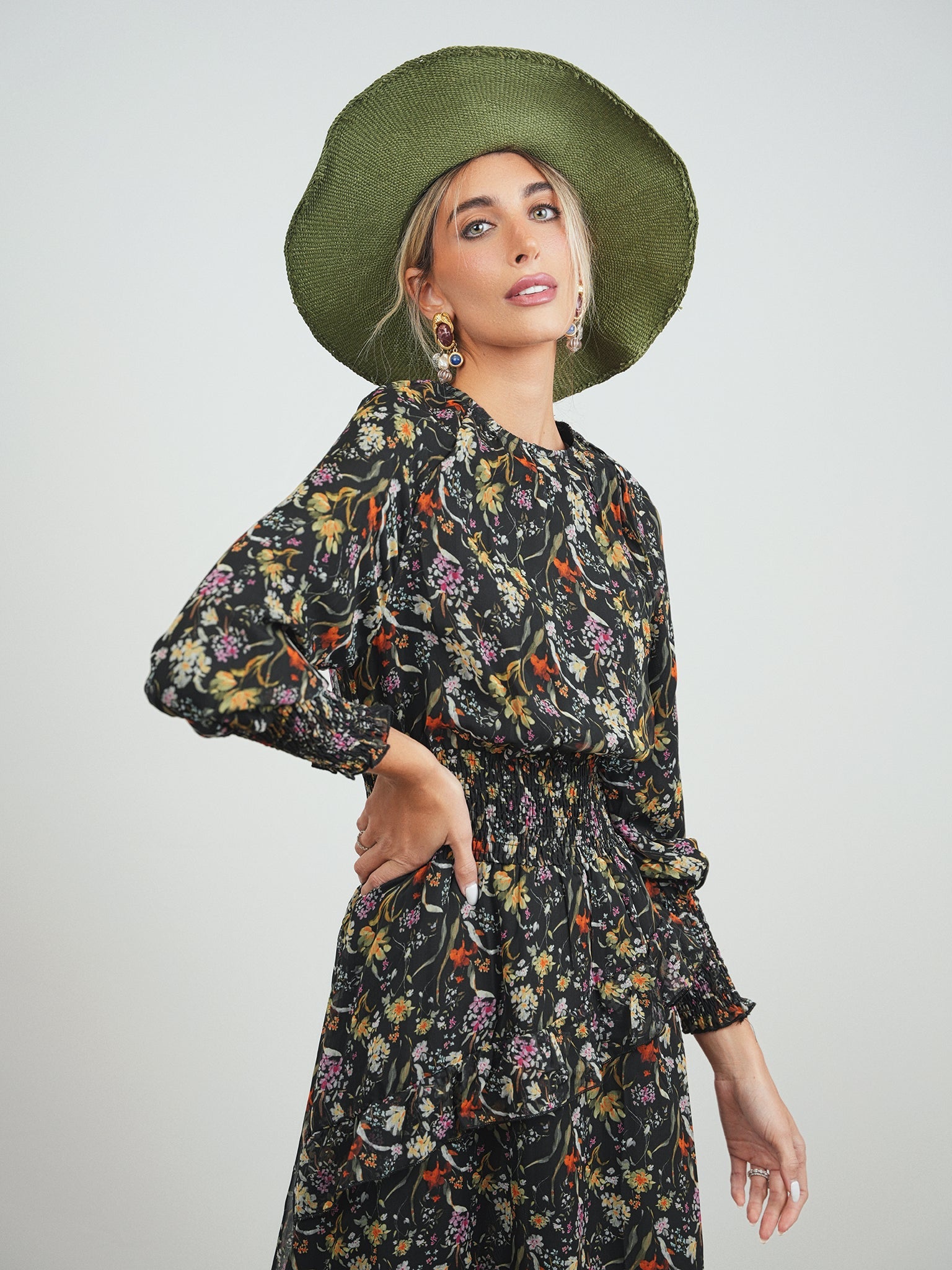 High-Low Smocked Waist Dress