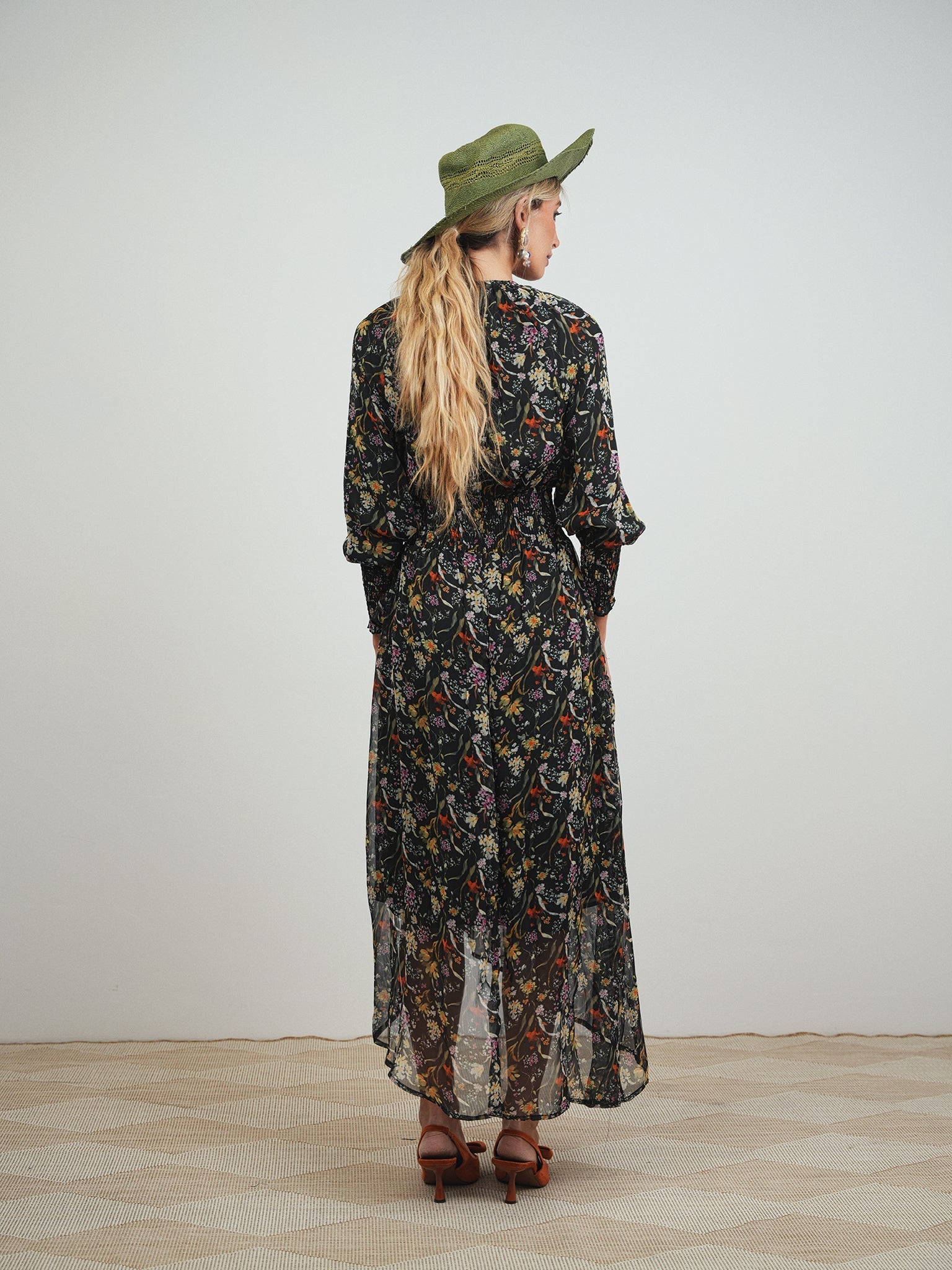 High-Low Smocked Waist Dress