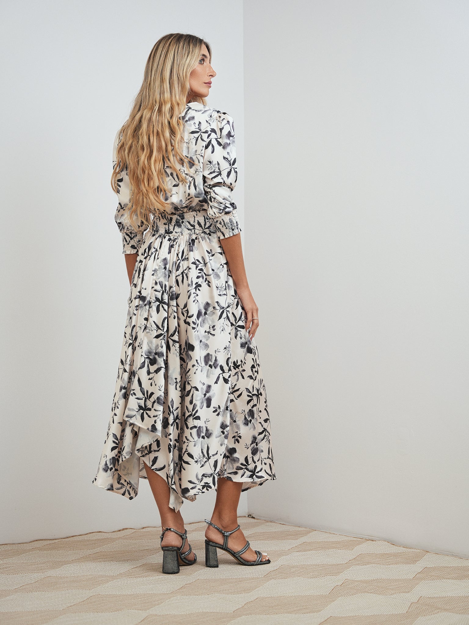 Asymmentrical Waisted Dress