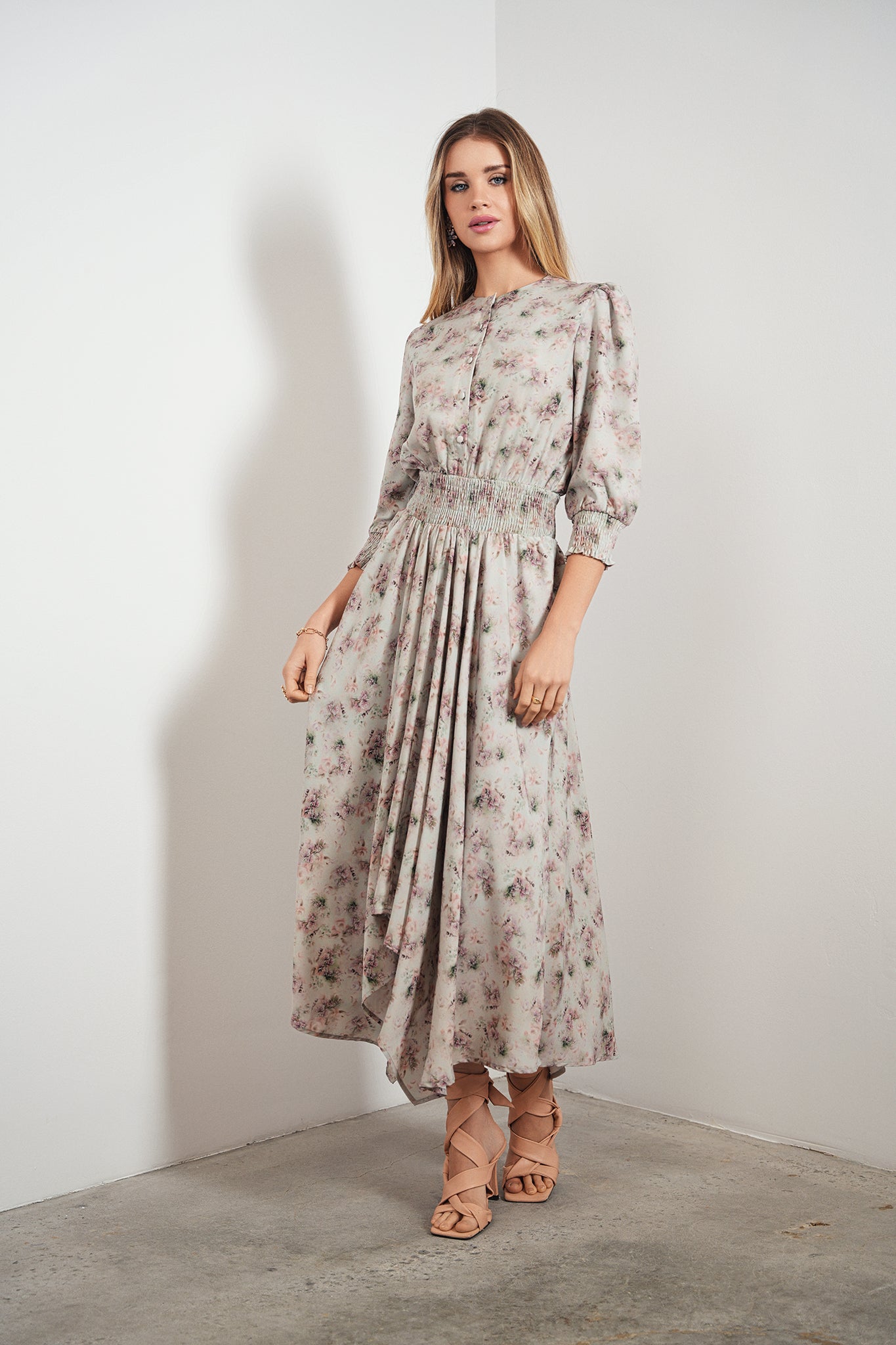 Asymmentrical Waisted Dress