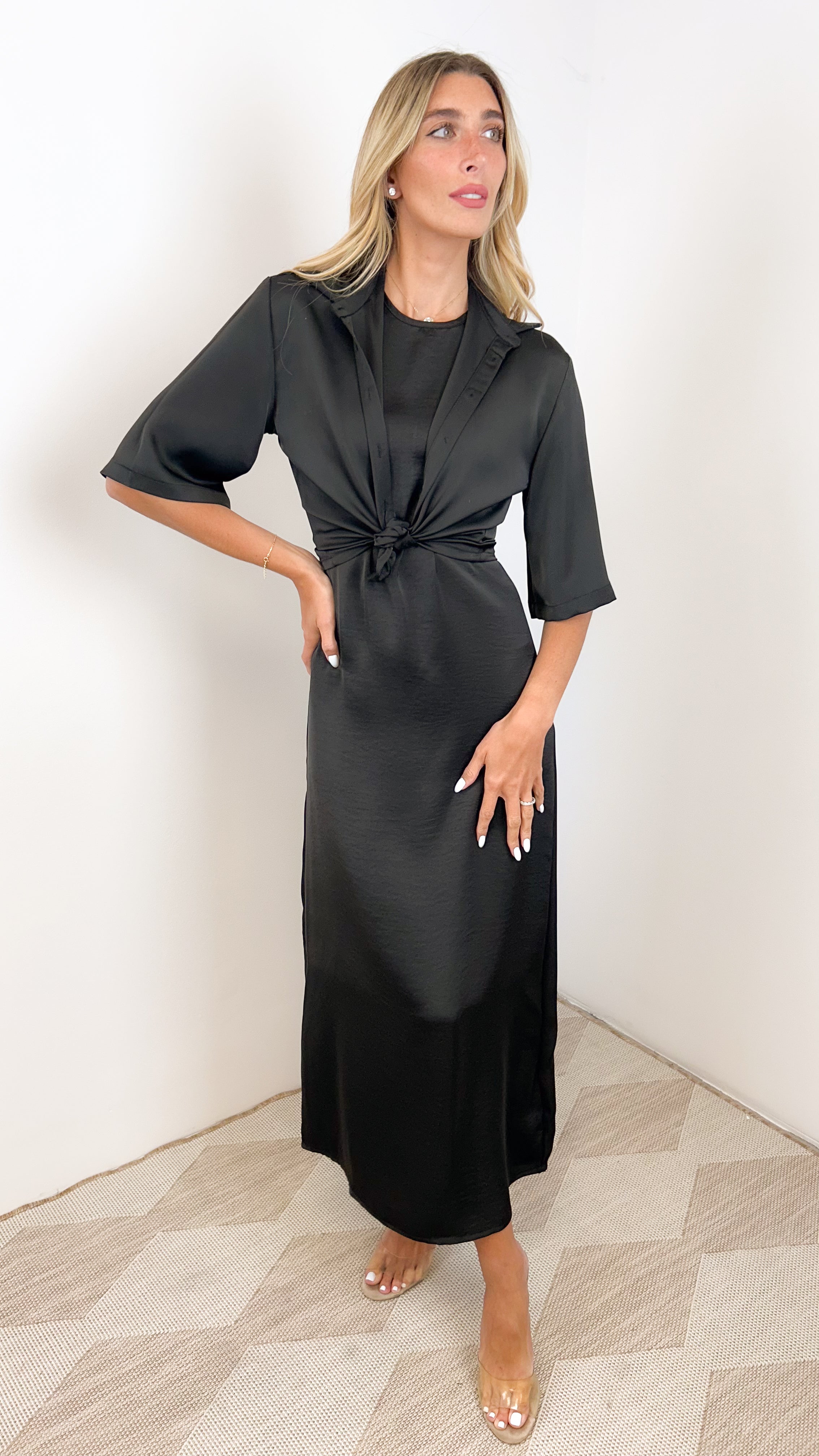 Round Neck Slip Dress