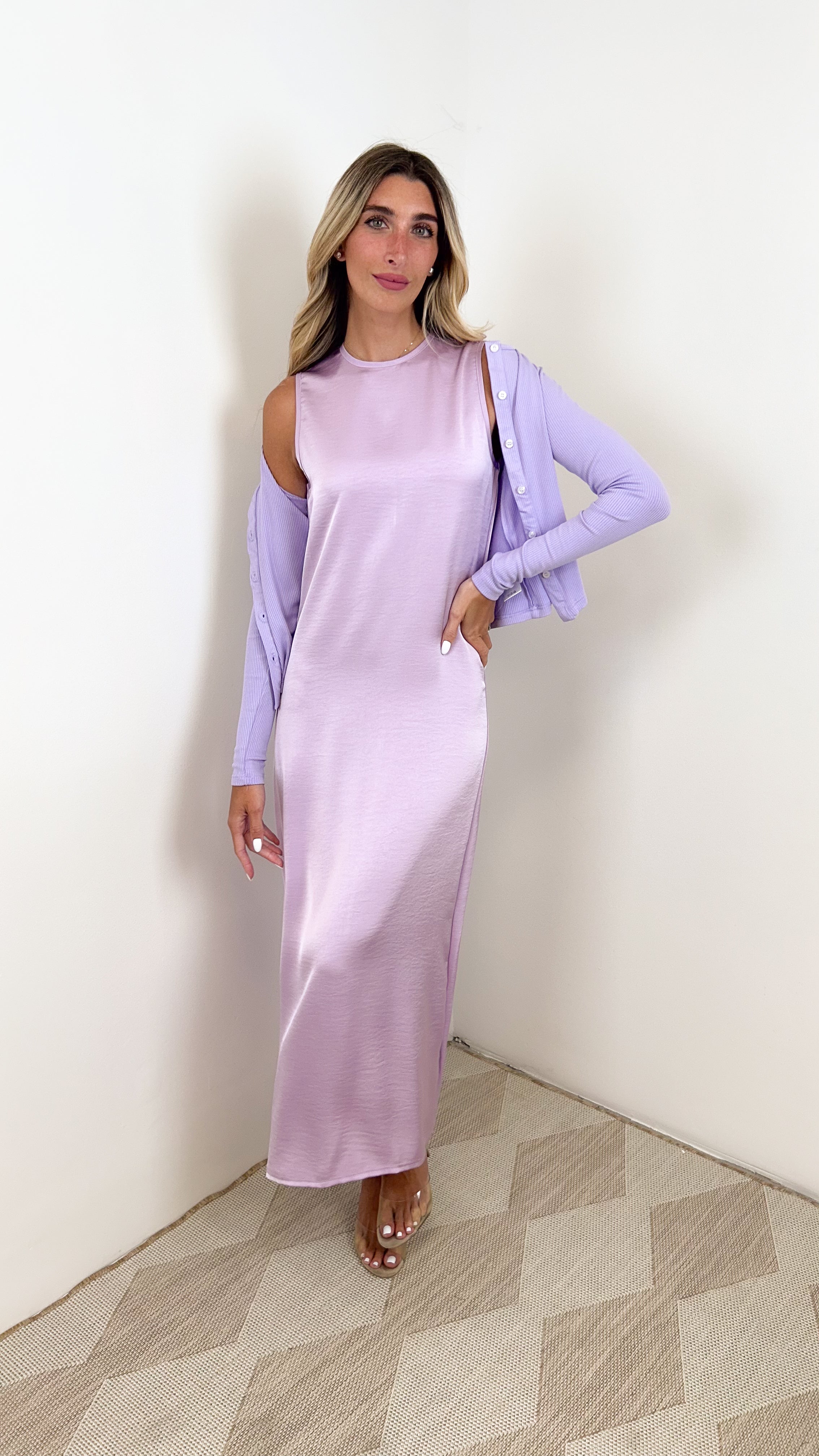 Round Neck Slip Dress