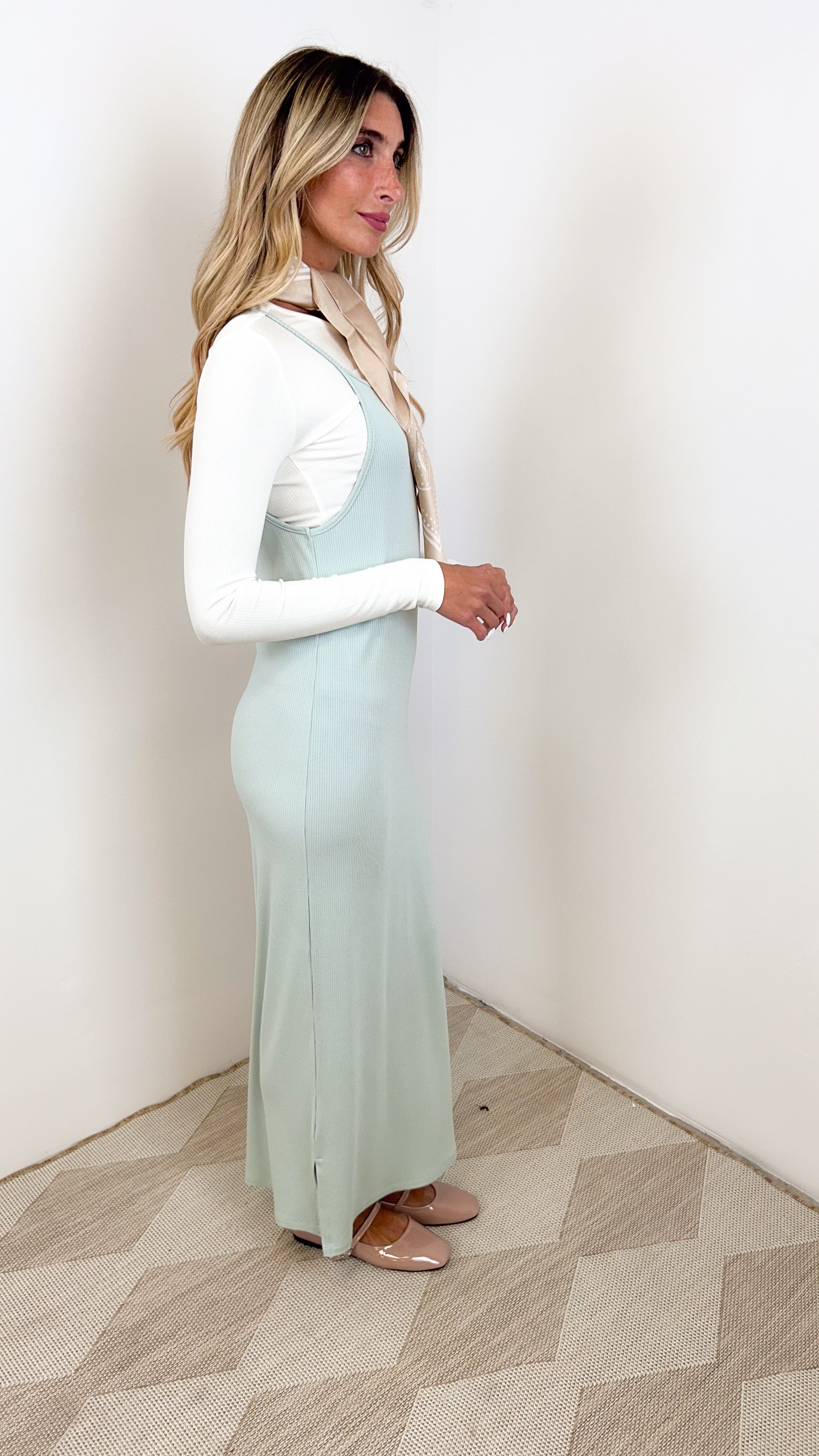 Soft Rib Sleeveless Dress