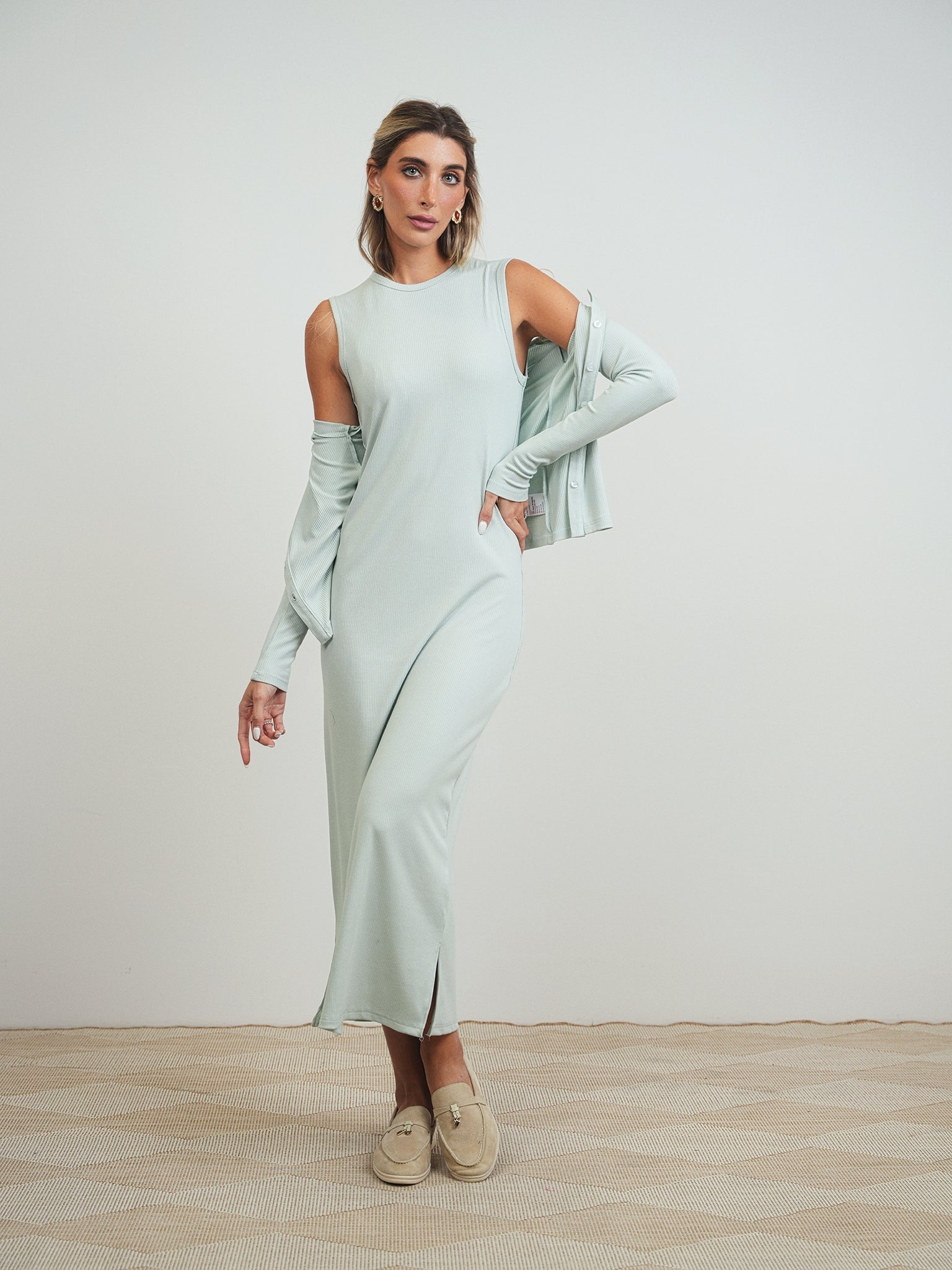 Soft Rib Sleeveless Dress