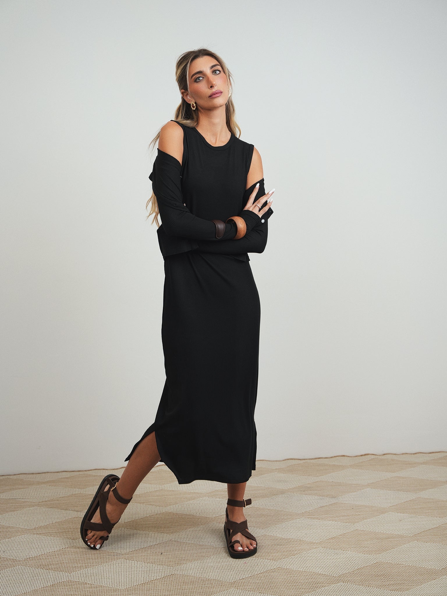 Soft Rib Sleeveless Dress