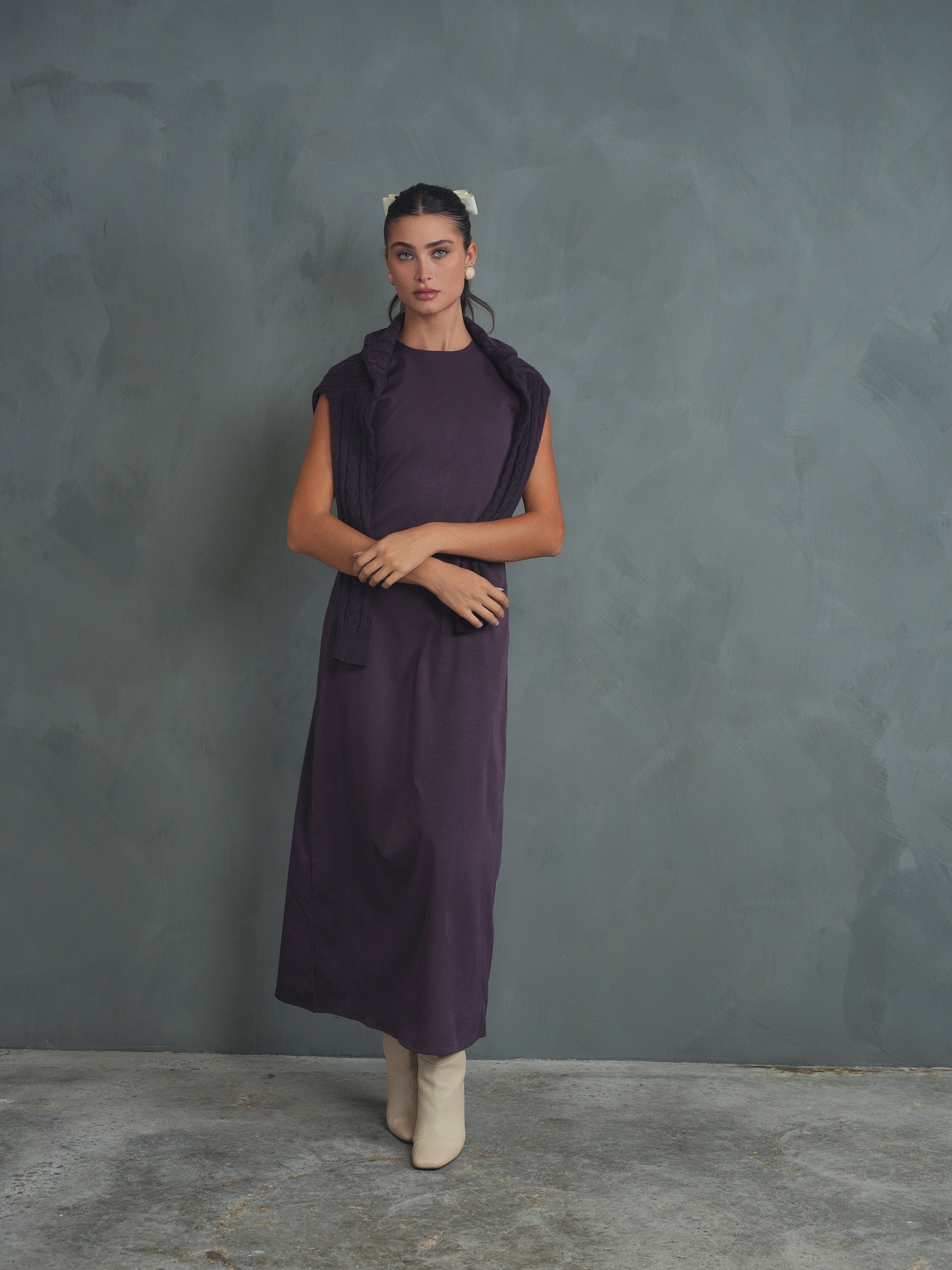 Suede Sleeveless Dress