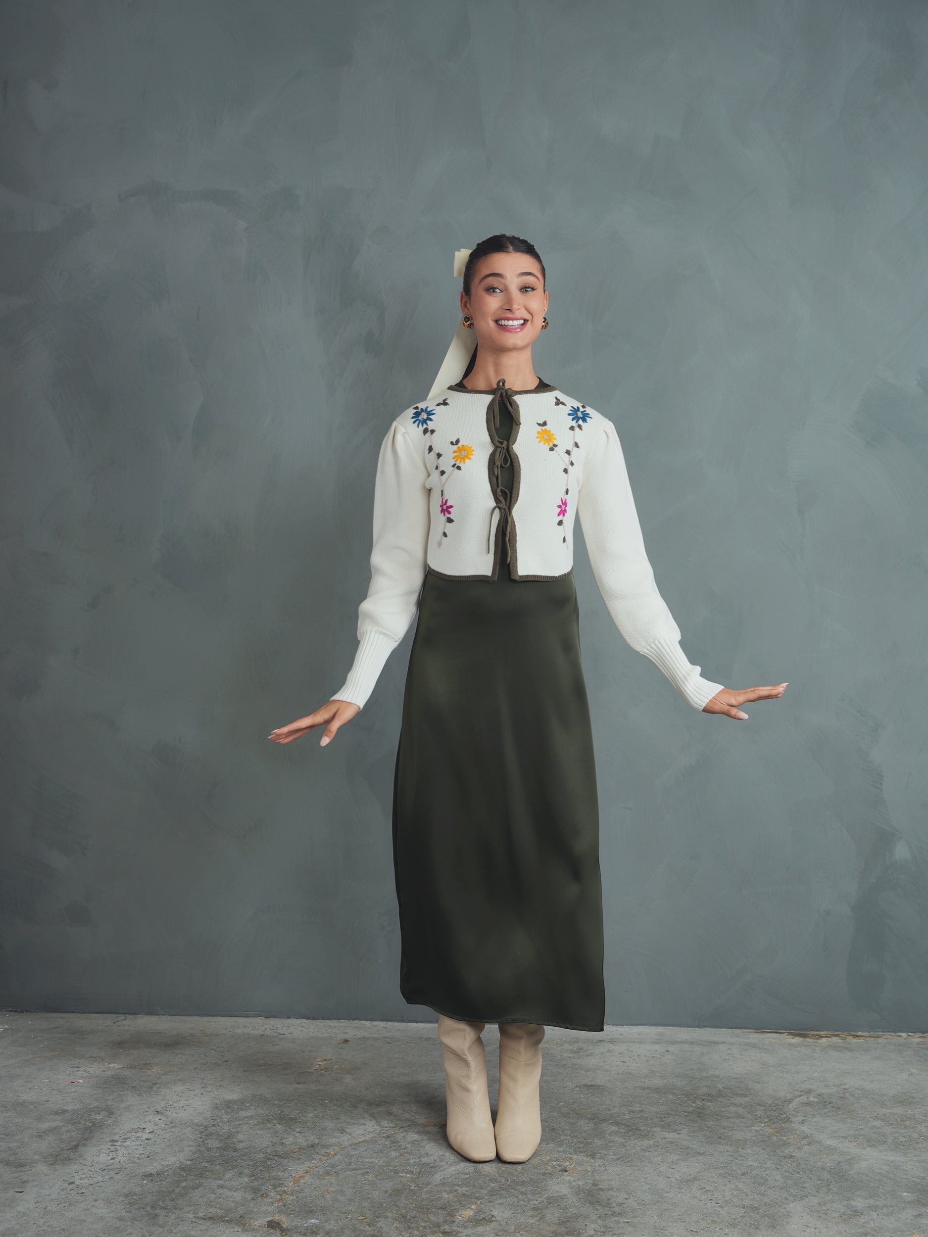 Embroidered Cardigan