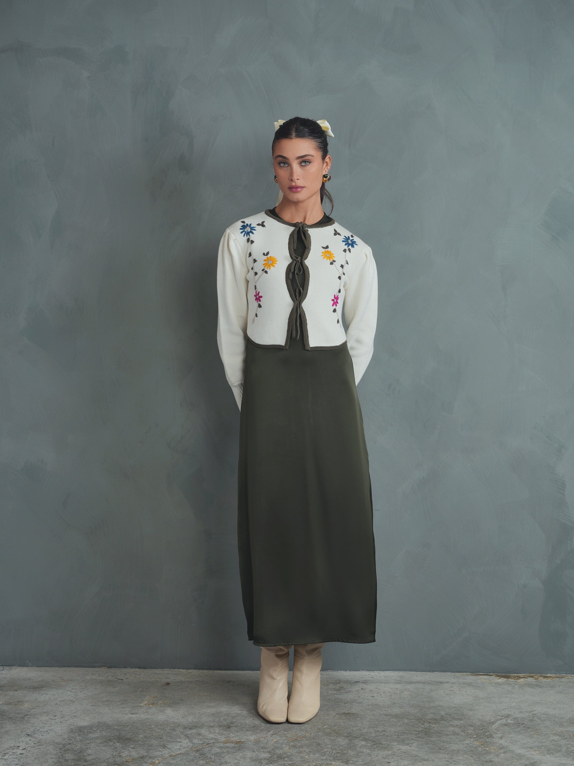 Embroidered Cardigan