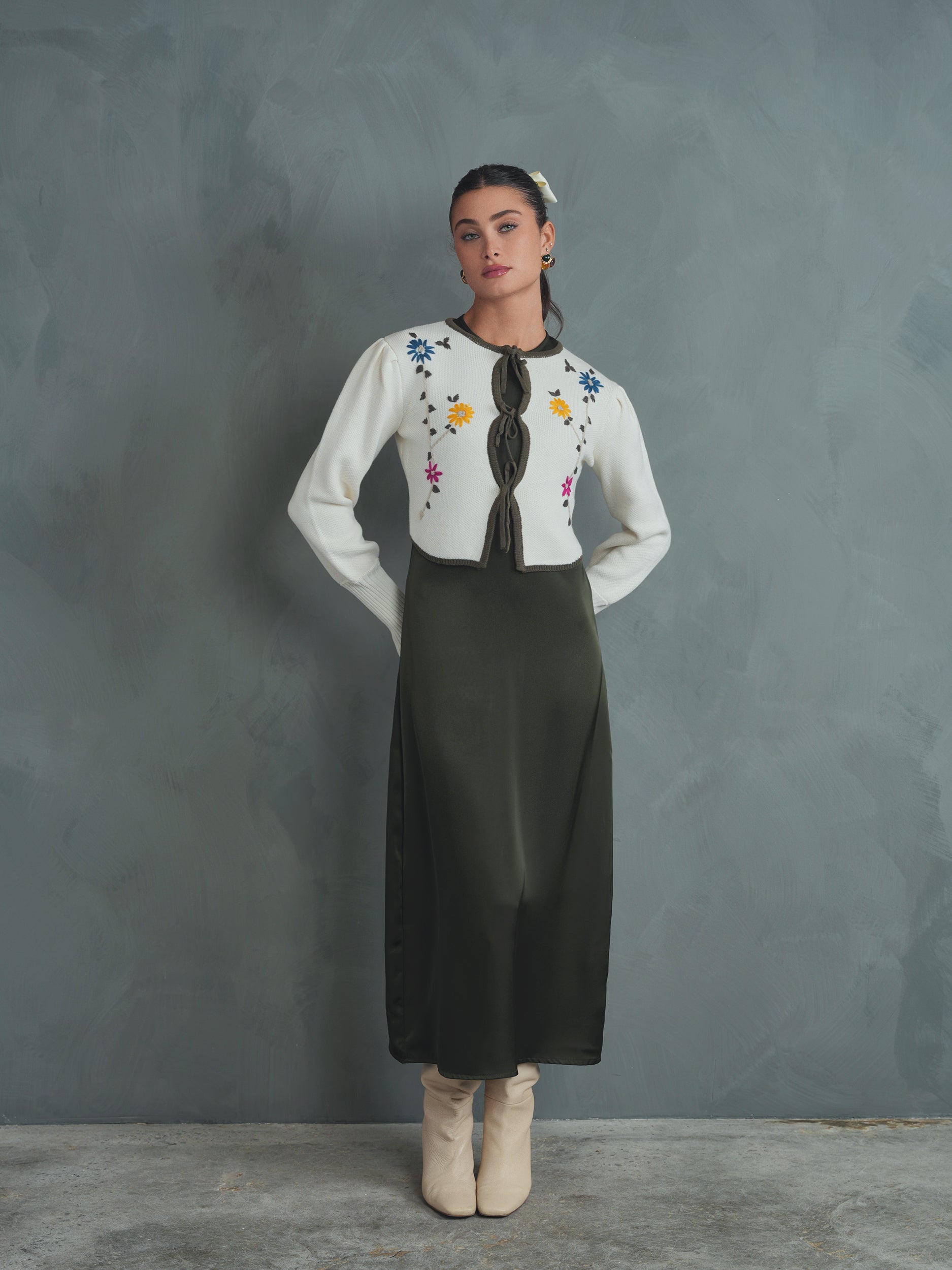 Embroidered Cardigan