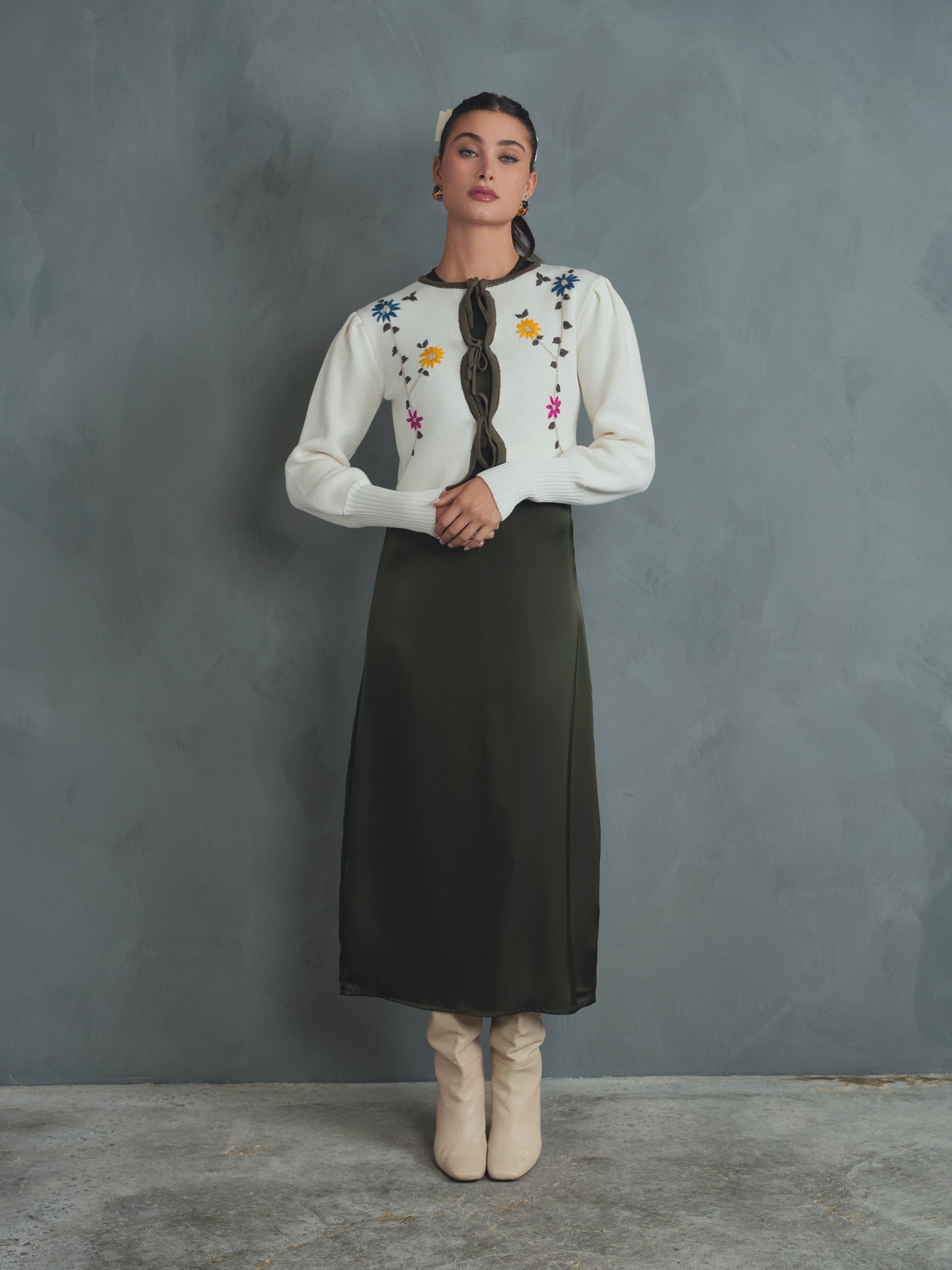 Embroidered Cardigan