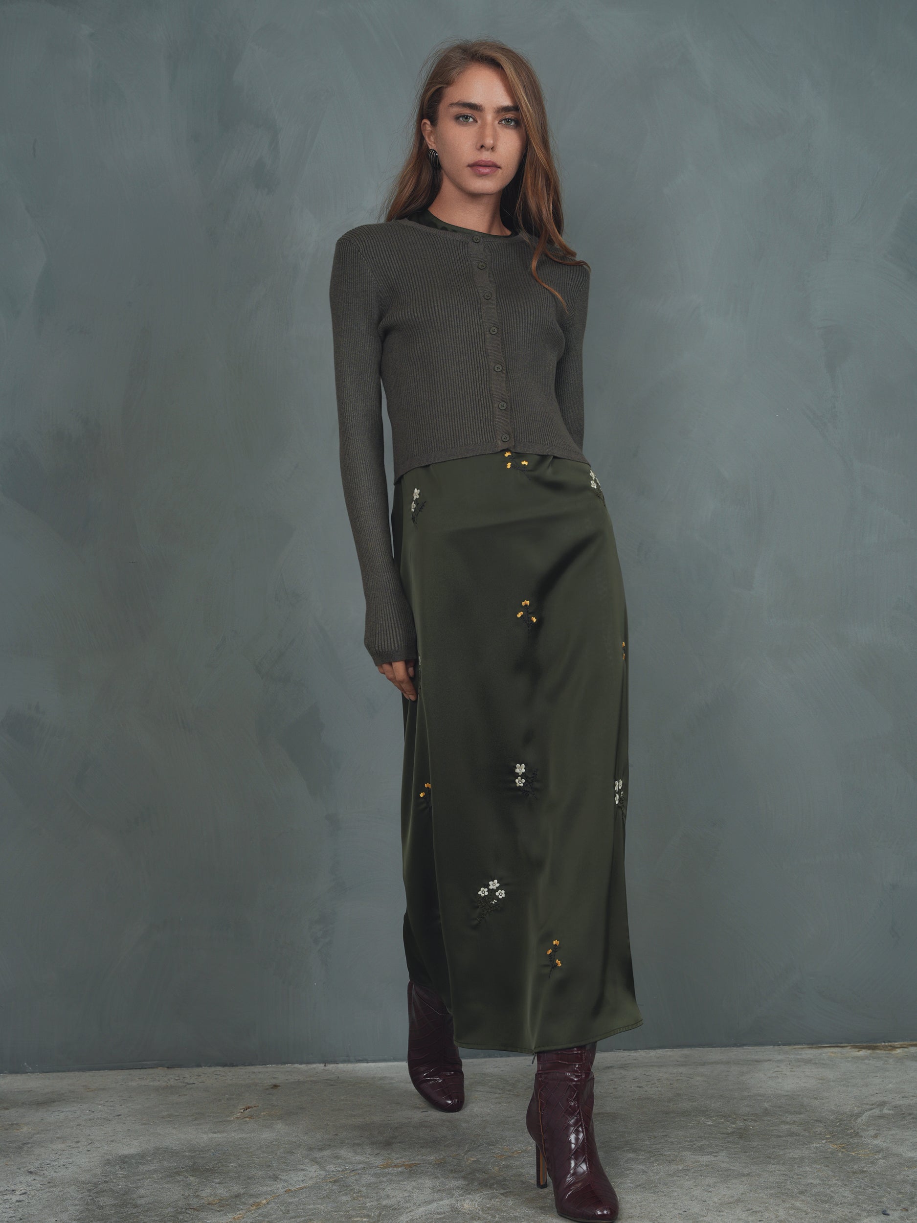 Embroidered Sleeveless Dress