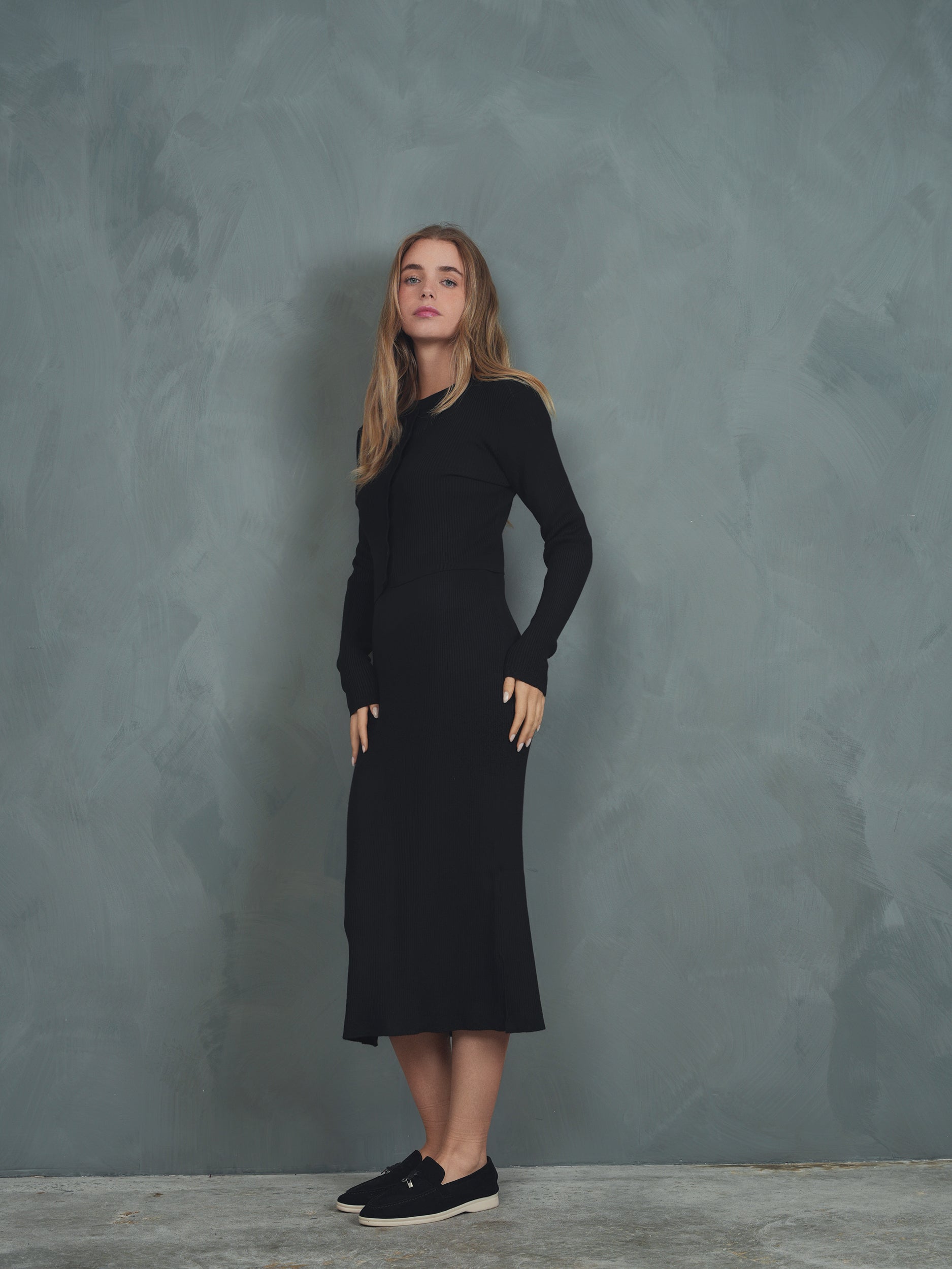 Knit Rib Sleeveless Dress