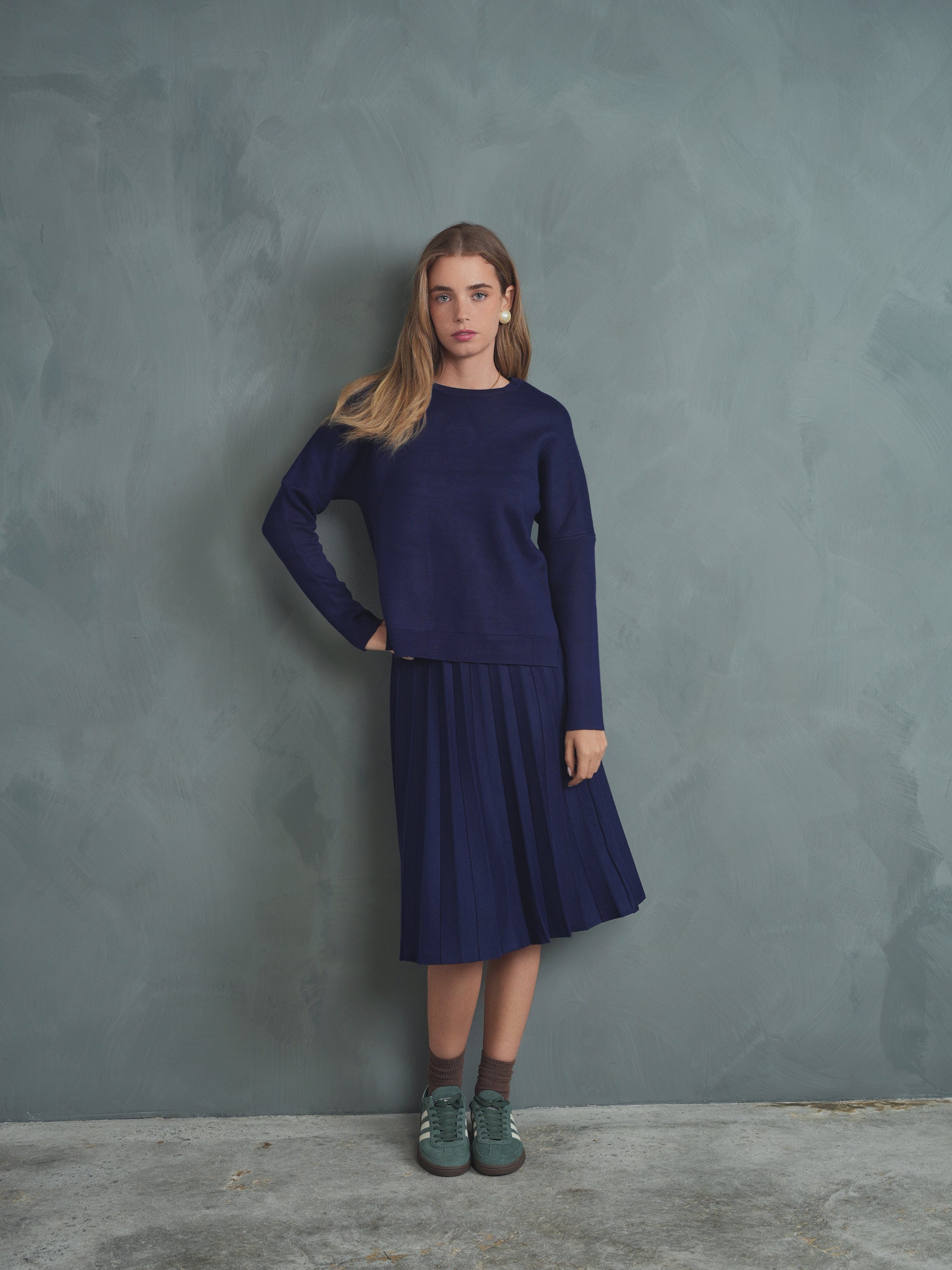 Knit Pleated Skirt - 26"