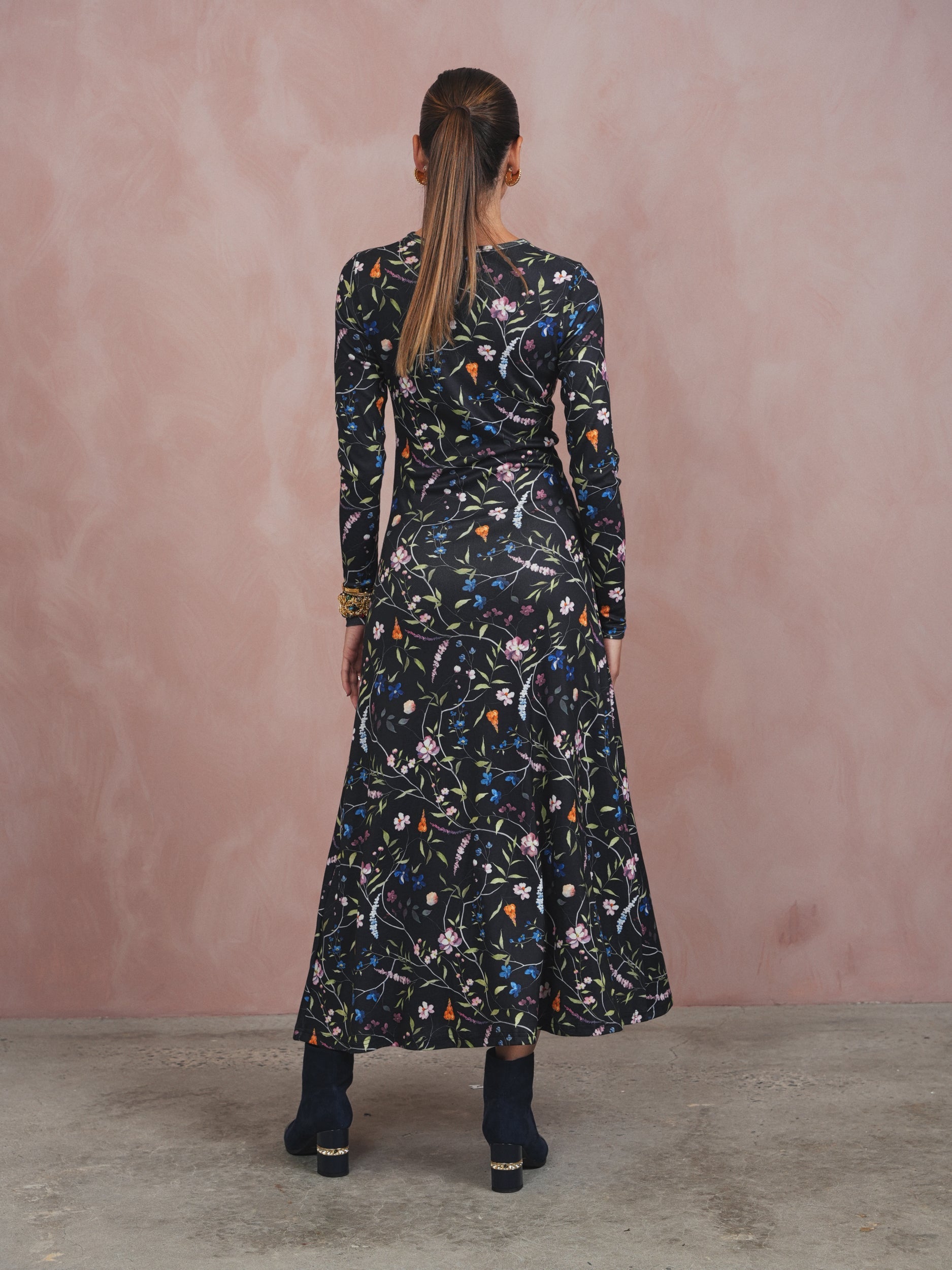 Front Zipper Ruched Dress