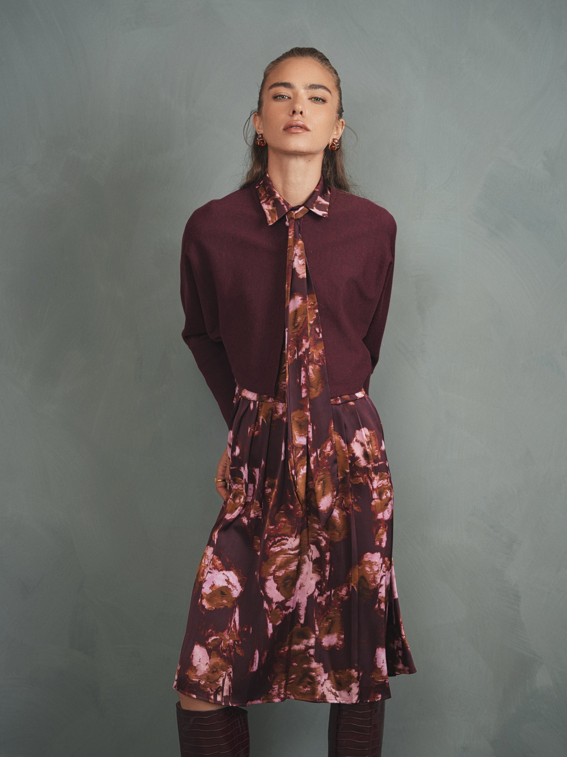 The Blair Pleated Tie Dress