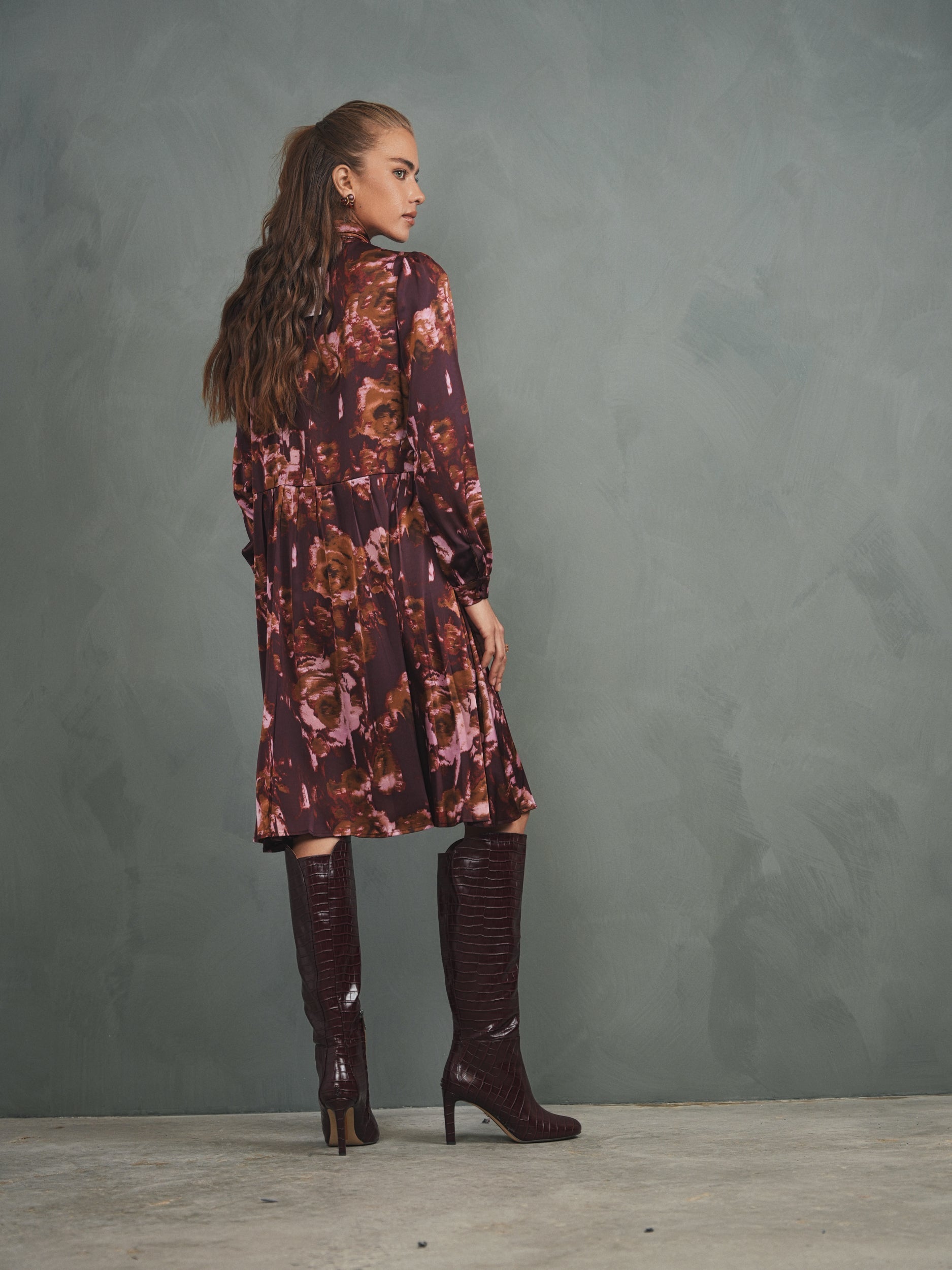 The Blair Pleated Tie Dress