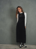 Velour Sleeveless Dress