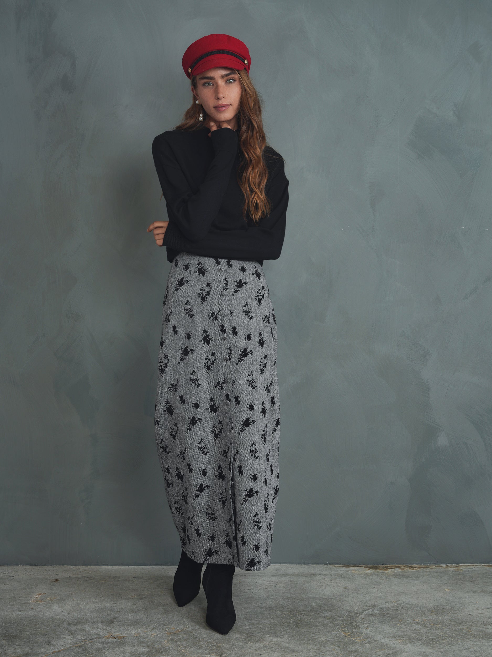 Crop Dolman Mock Neck Top