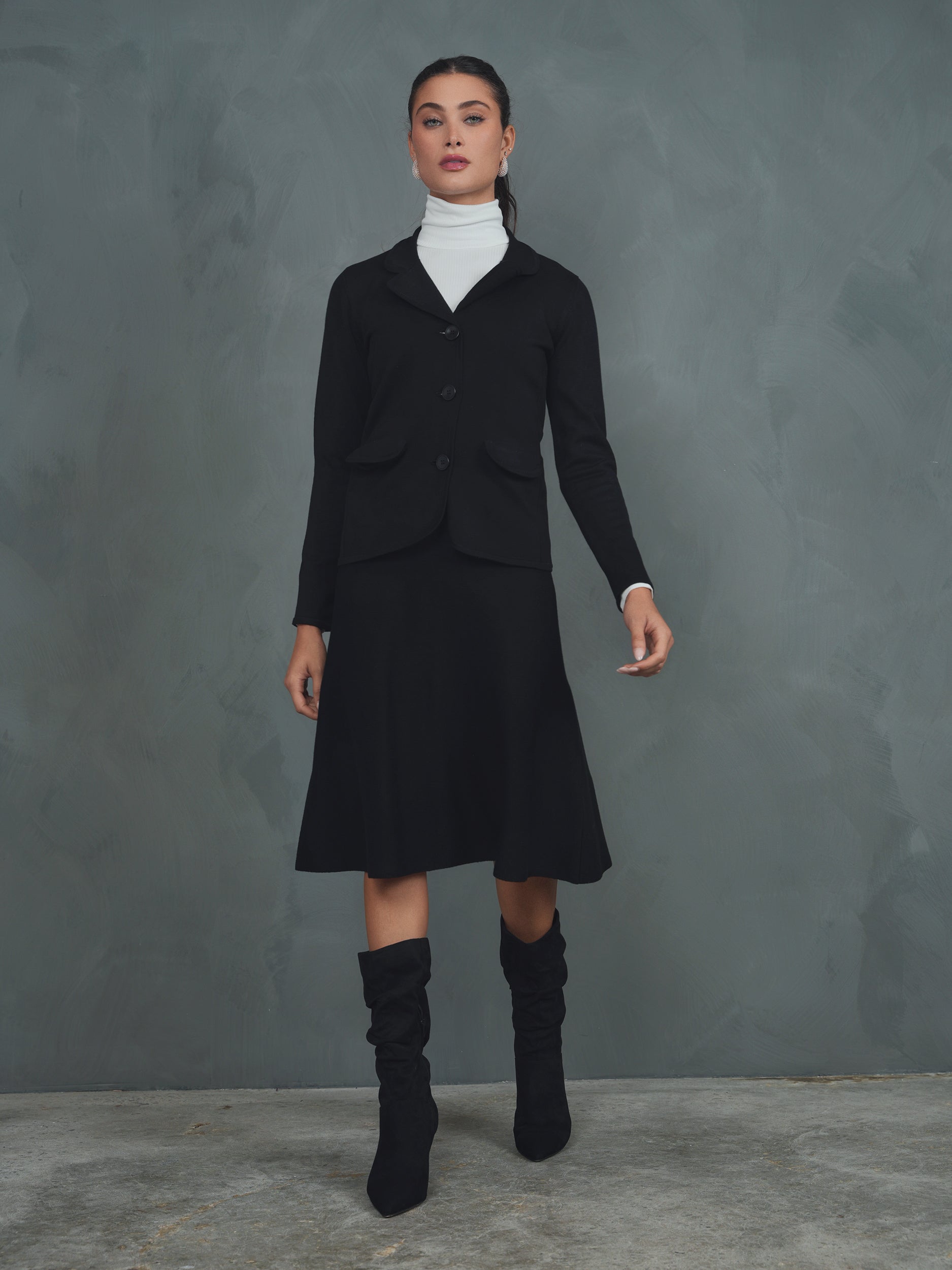 Knit Basic Skirt 23"