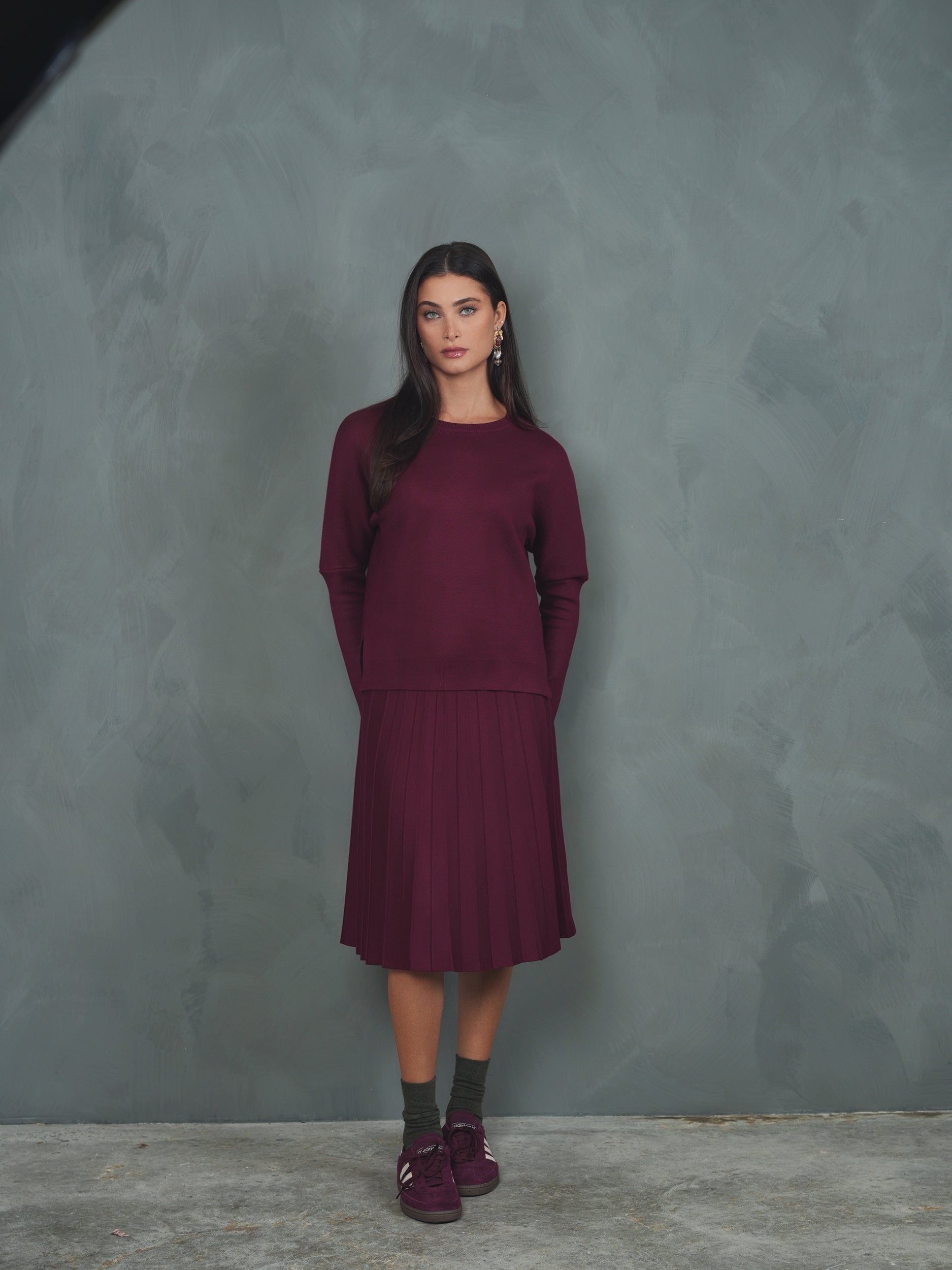 Knit Pleated Skirt - 26"