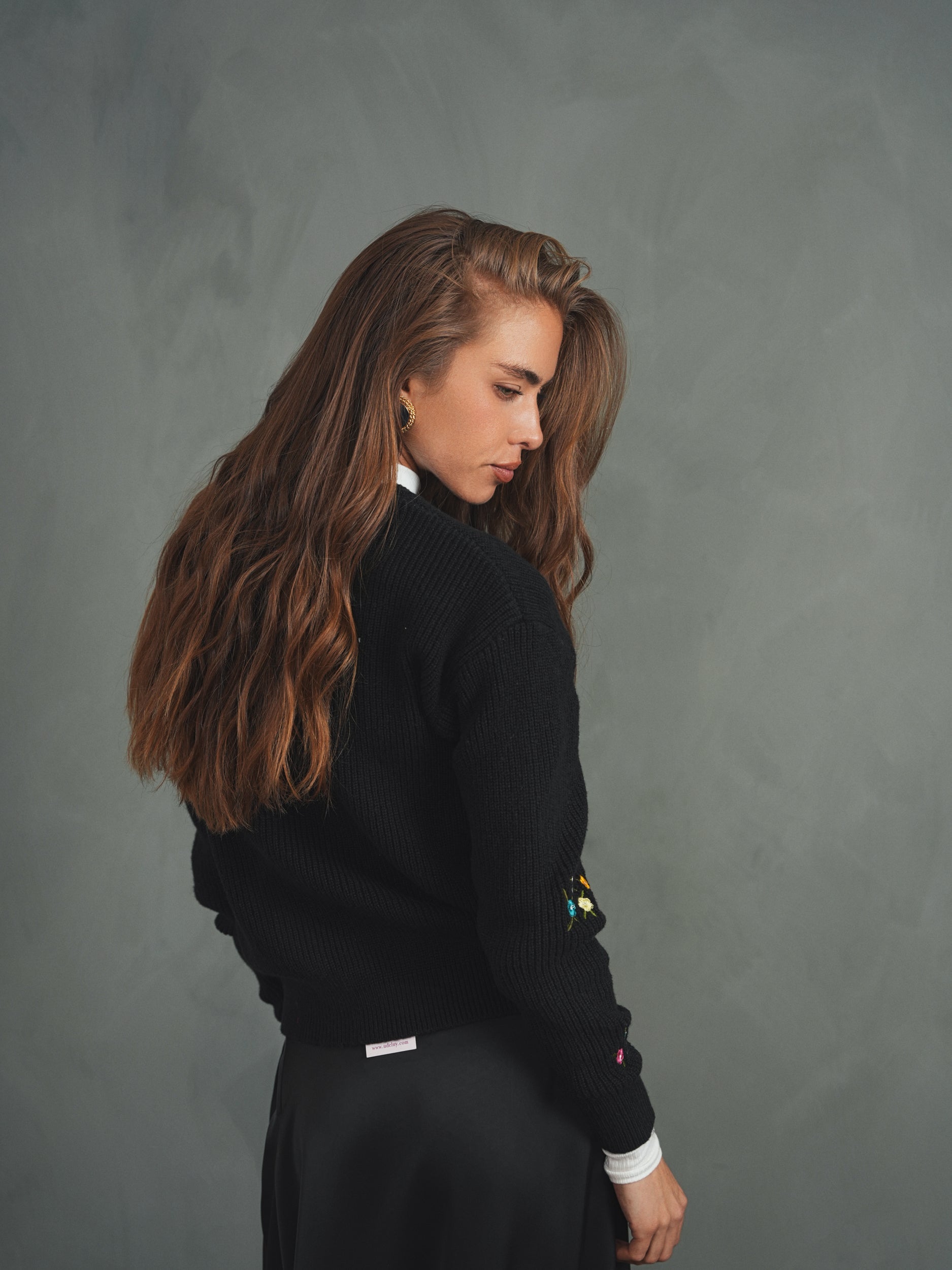 Flower Embroidery Sweater